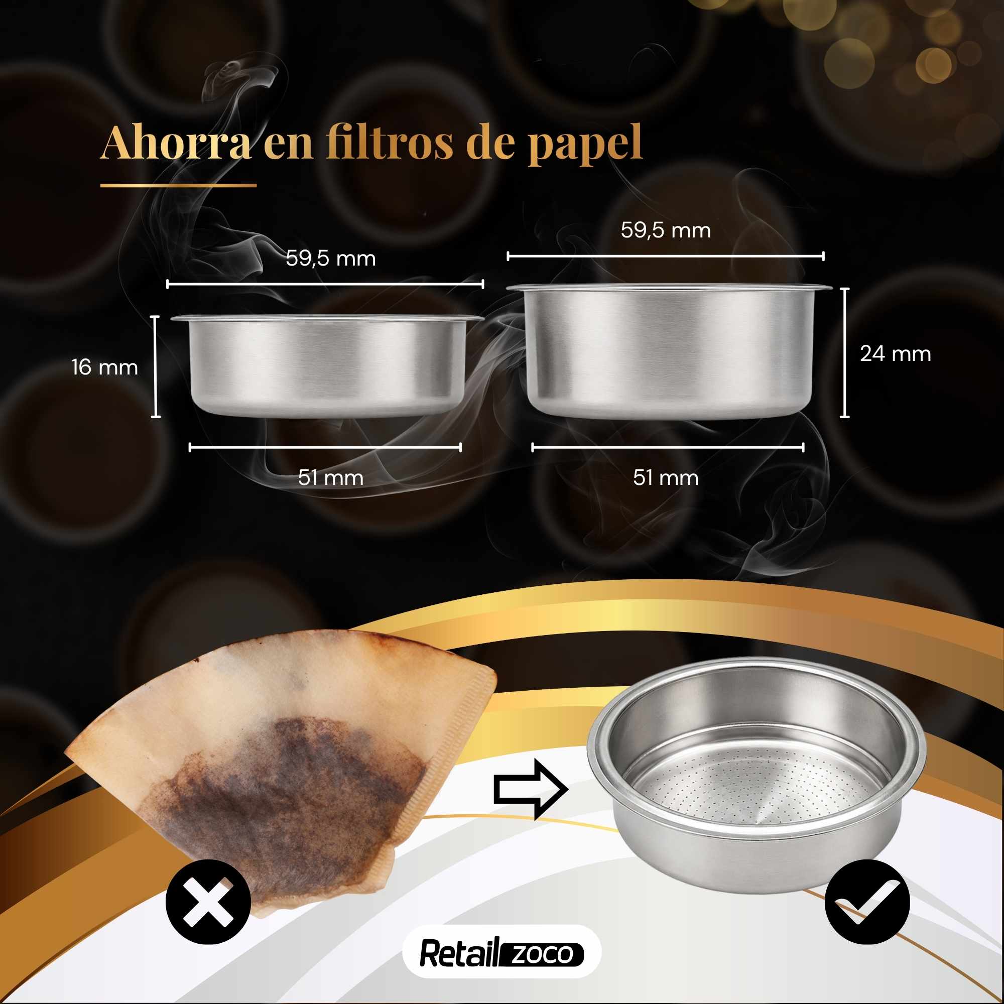 Filtro Cafetera set para 1 o 2 tazas - imagen 4