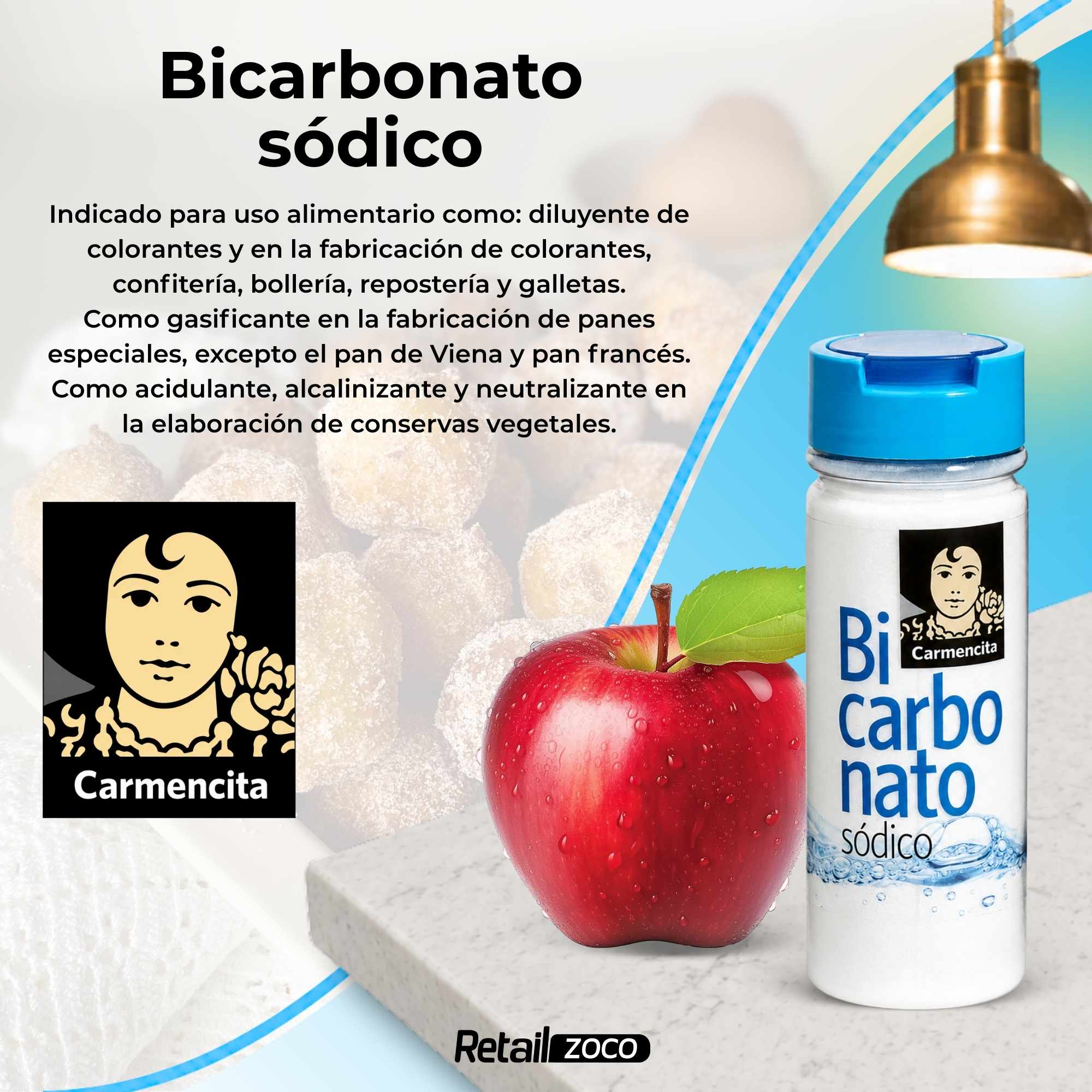 Bicarbonato sódico Carmencita 200 g - imagen 2
