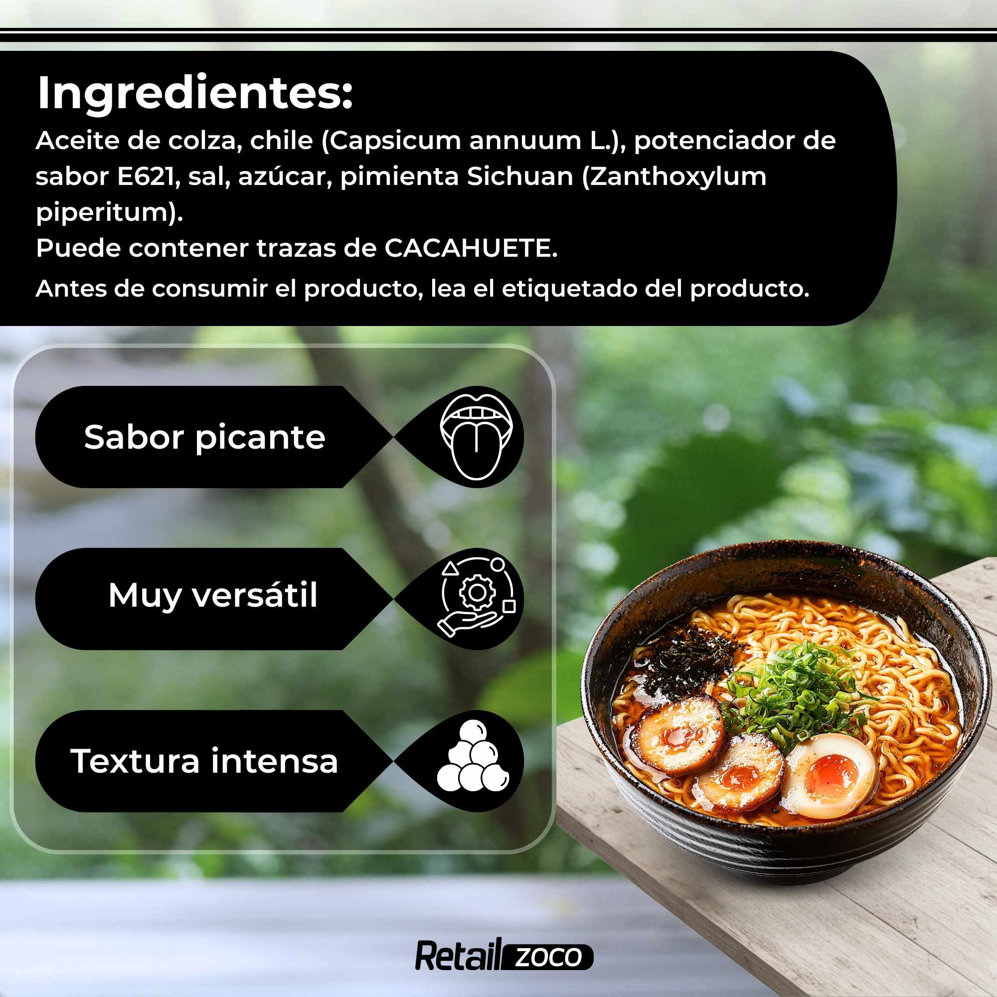 Salsa picante Laoganma Aceite de Cacahuetes 275 g - imagen 3