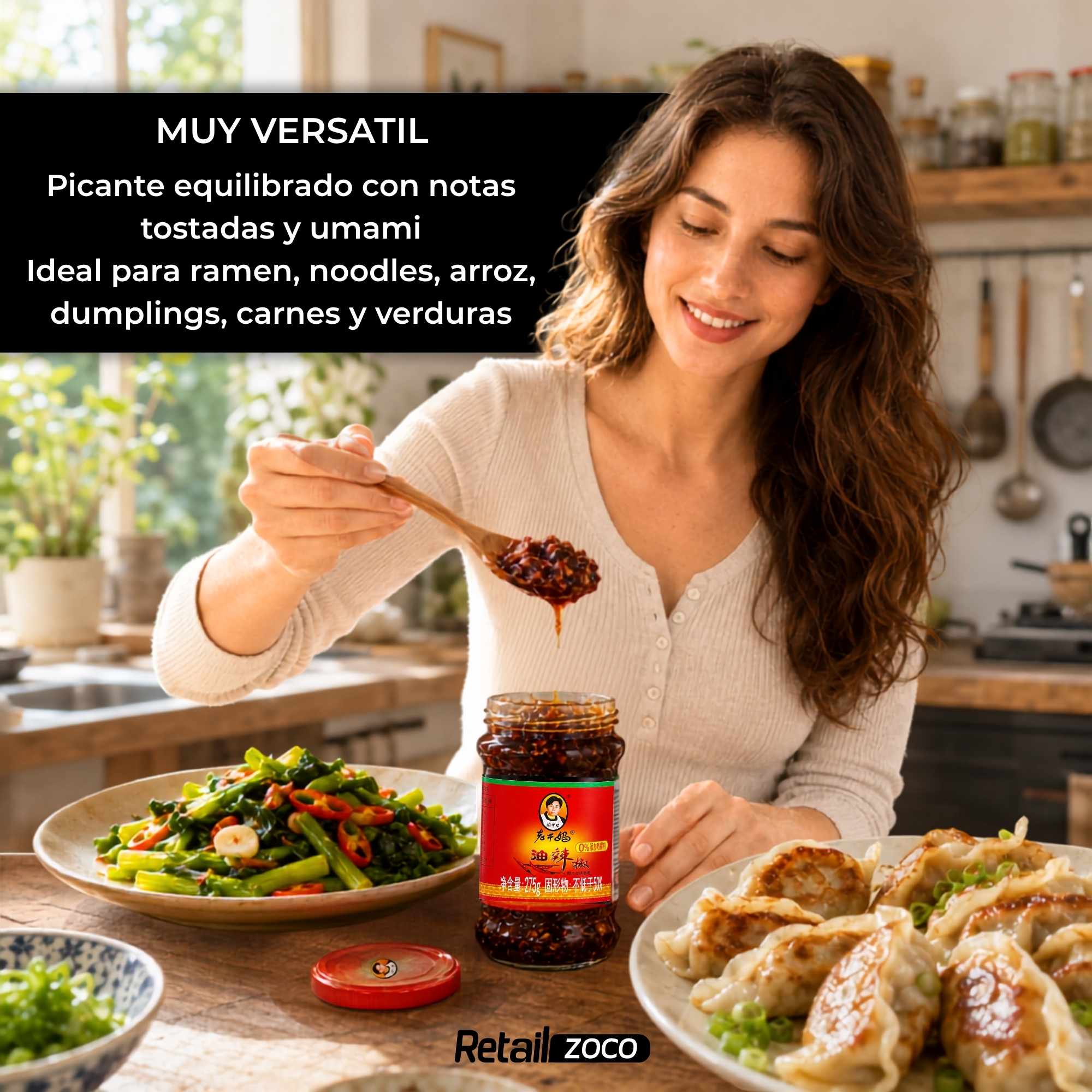 Salsa picante Laoganma Aceite de Cacahuetes 275 g - imagen 5