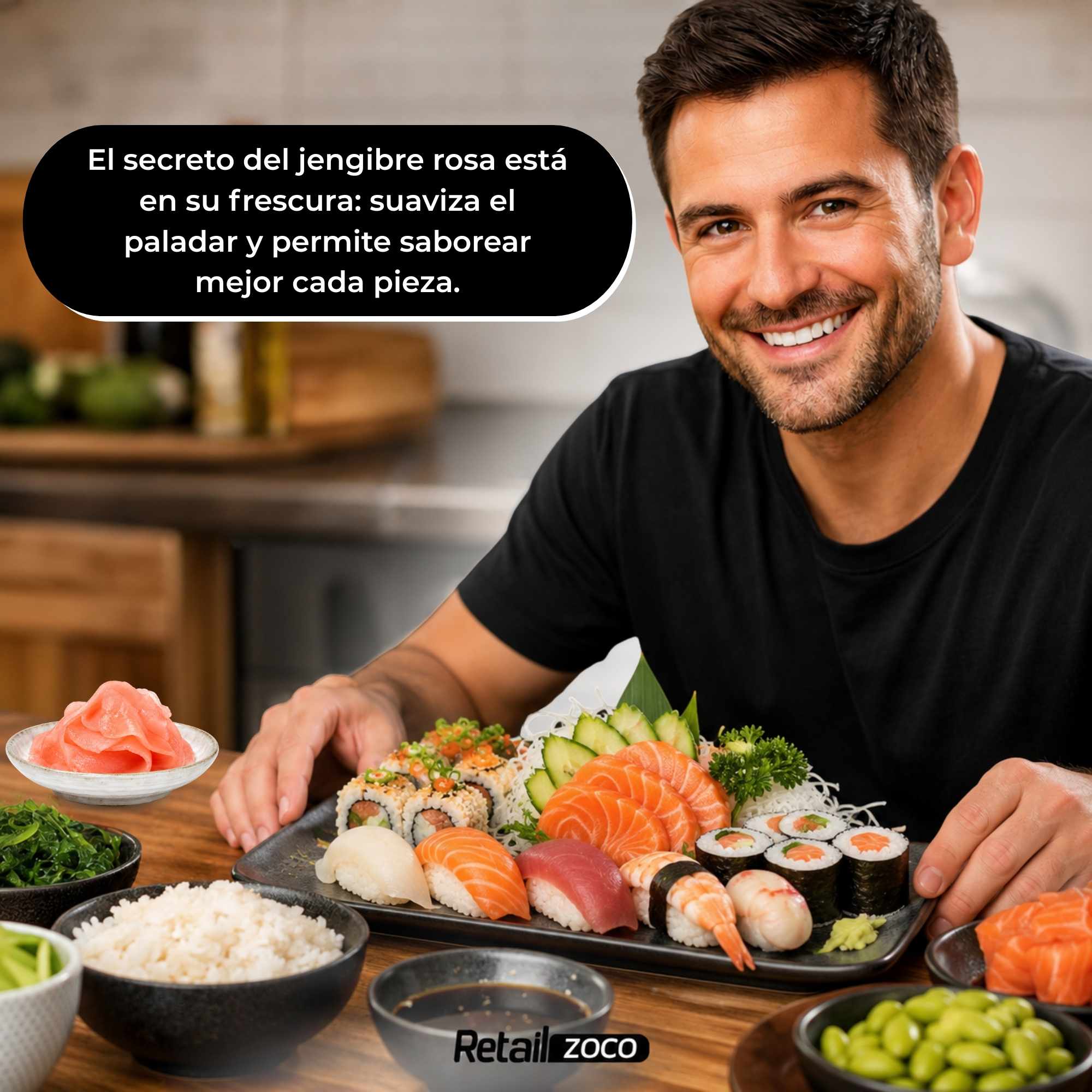 Jengibre rosa para Sushi y Sashimi 190 g - imagen 5
