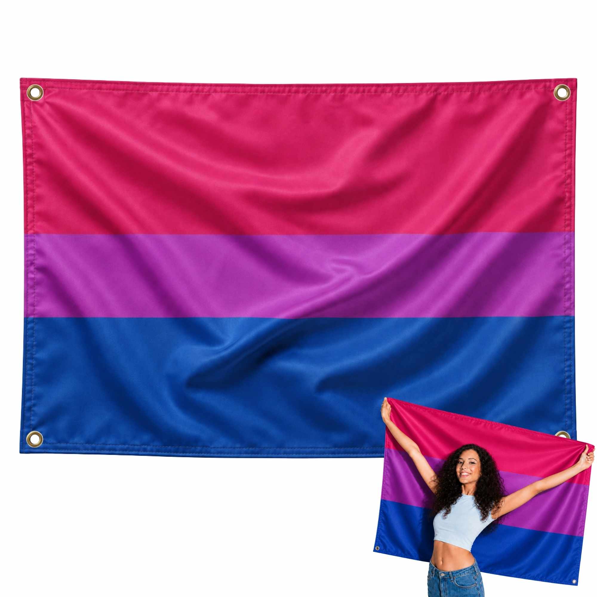 Bandera Bisexual 90x150 cm con 4 ojales - imagen 1