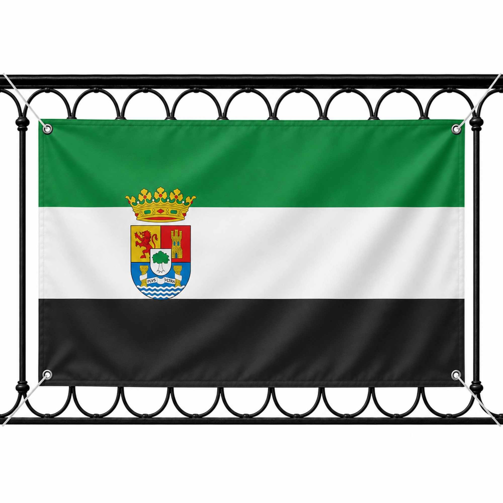 Bandera Extremadura 90x150 cm con 4 ojales