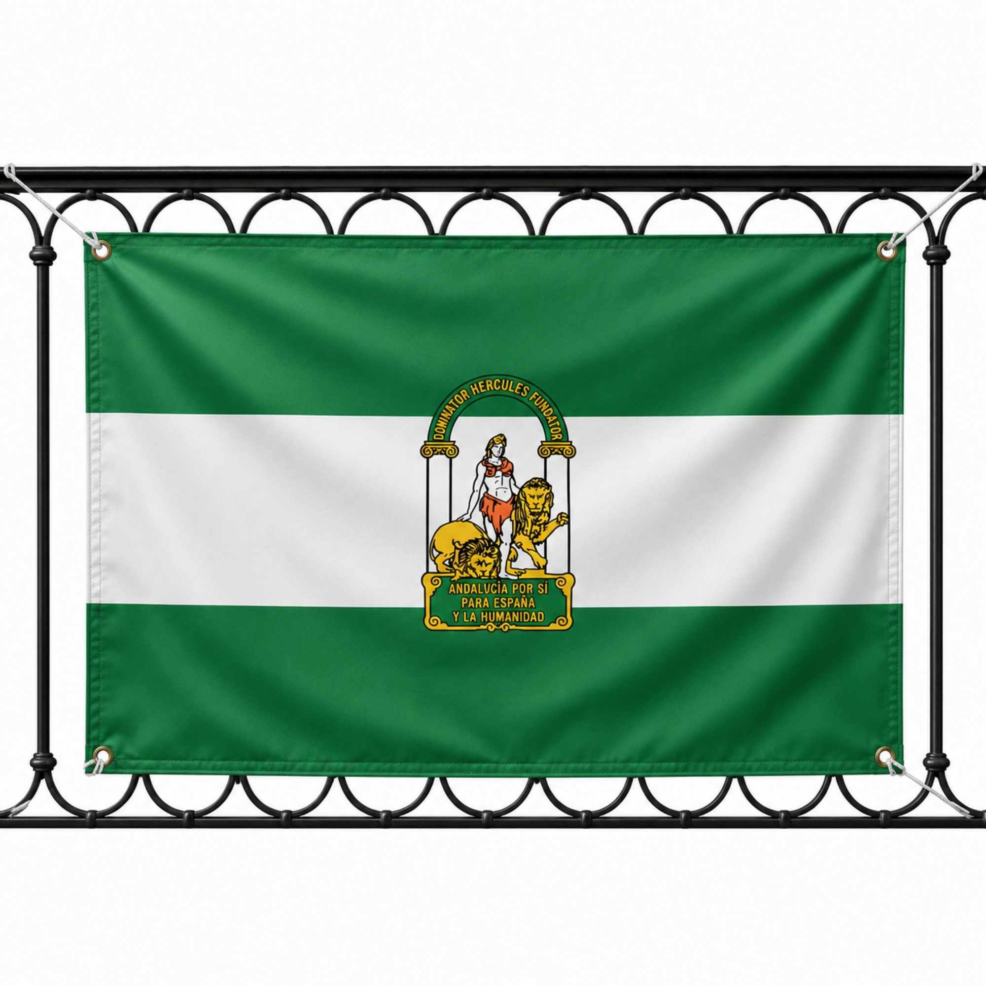 Bandera Andalucia 90x150 cm con 4 ojales