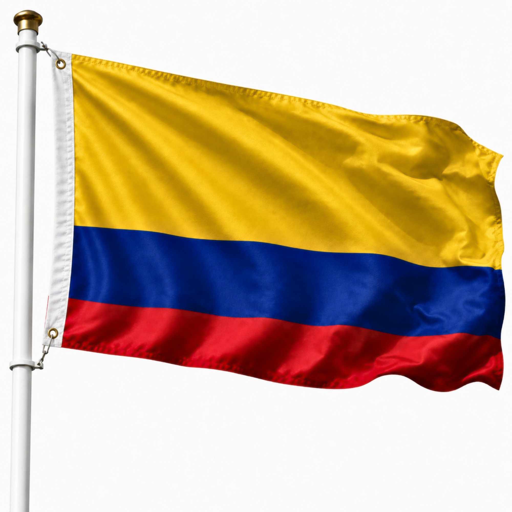 Bandera Colombia 90x150 cm con 2 ojales