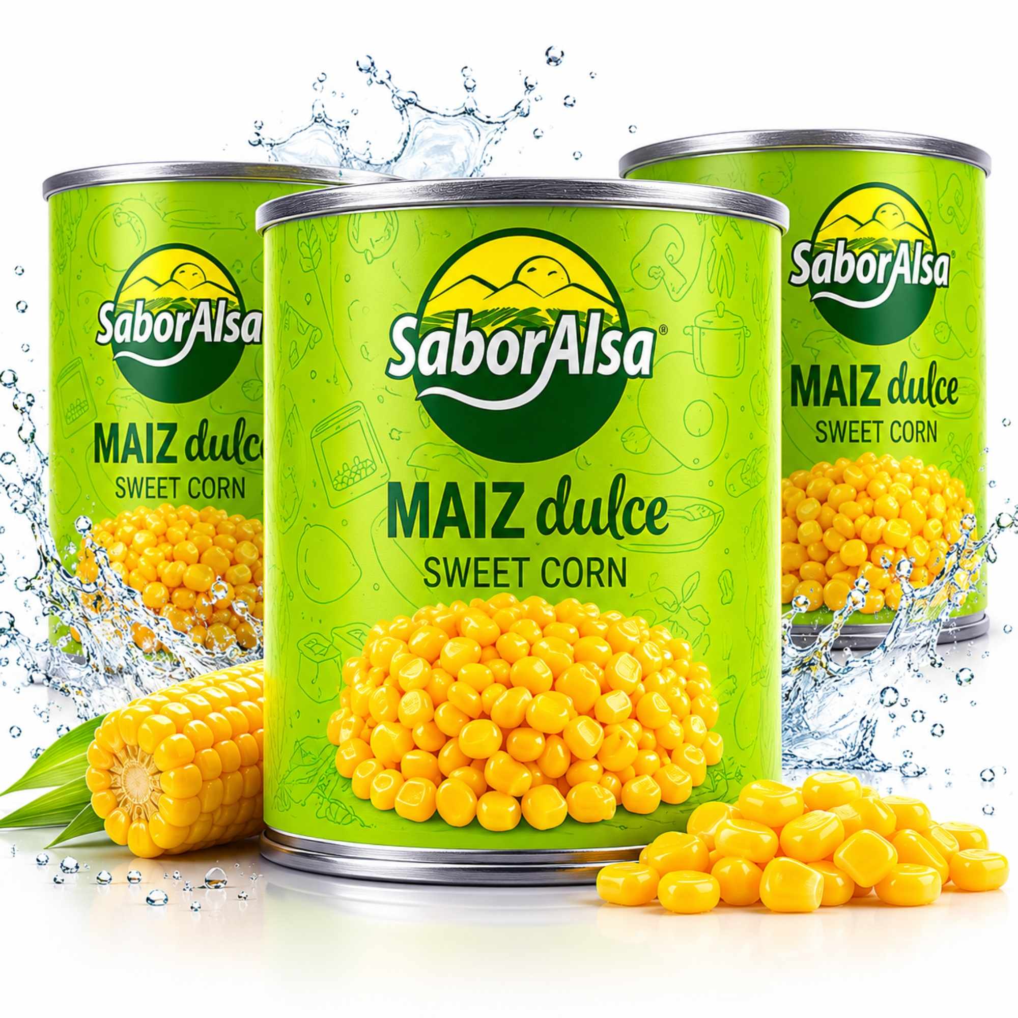 Maíz dulce Pack 3 latas de 150 gr