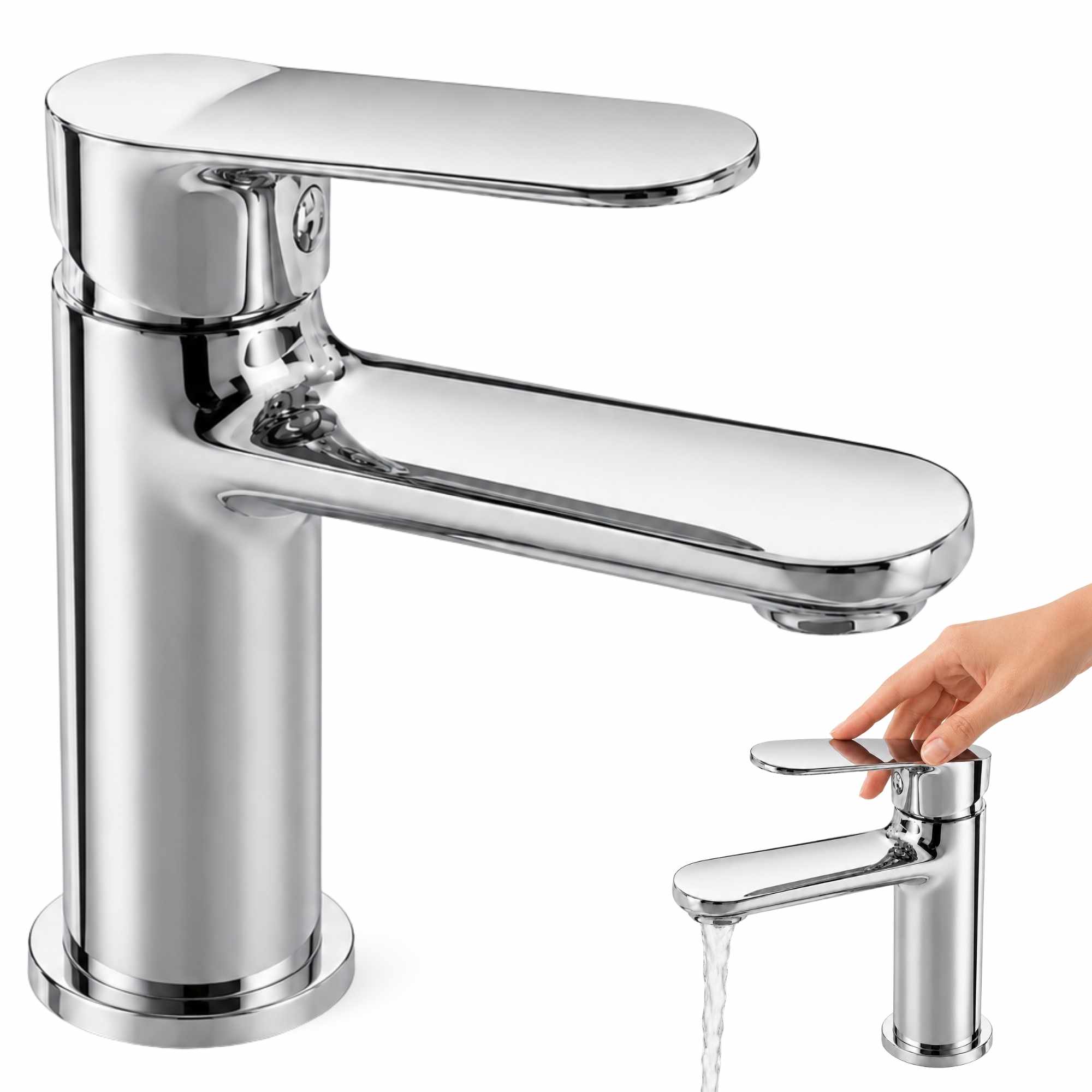 Grifo Monomando para lavabo cromado Borras Colección Talent