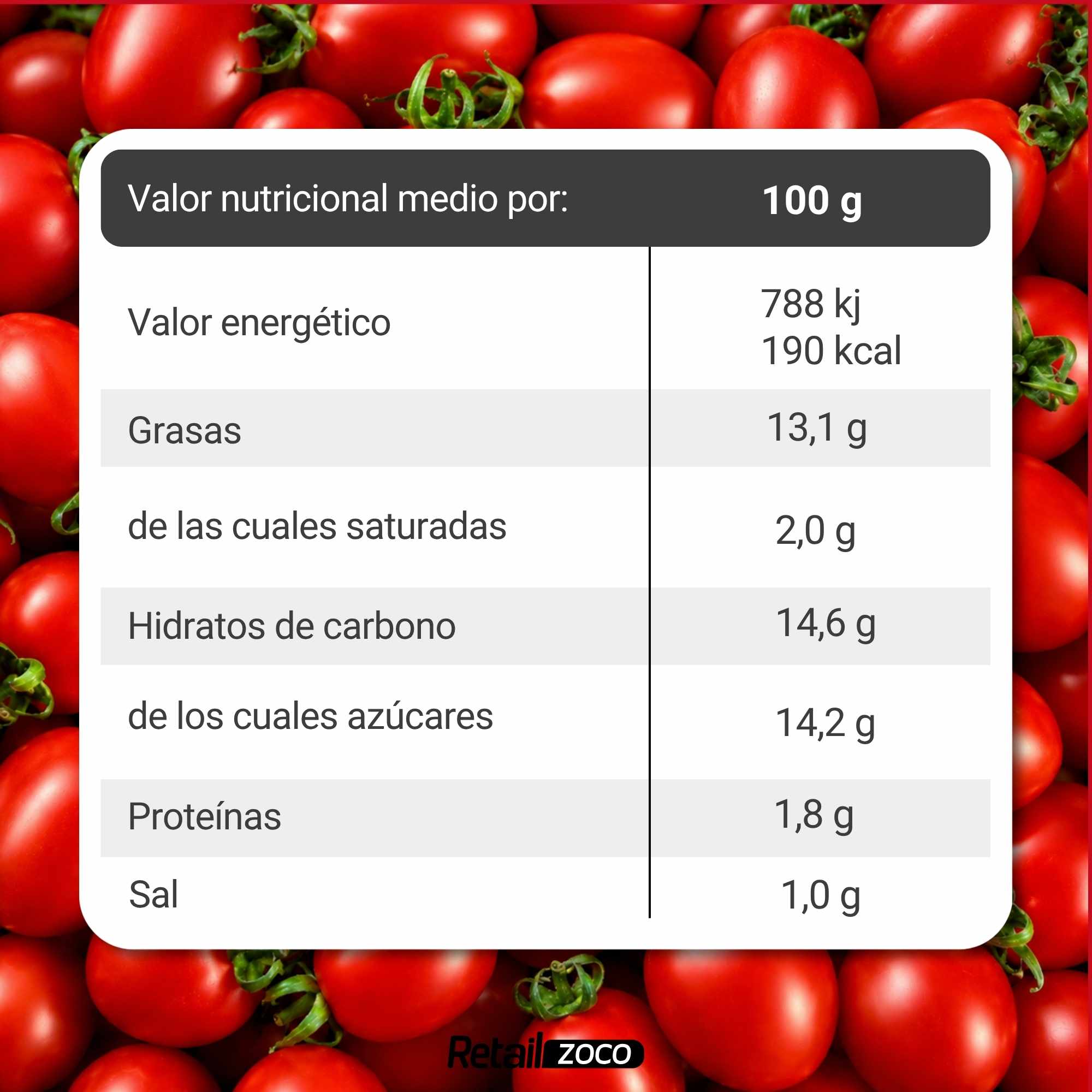Tomate frito Apis Receta artesanal en aceite de oliva Tarro Cristal 550 g Sin Gluten - imagen 3
