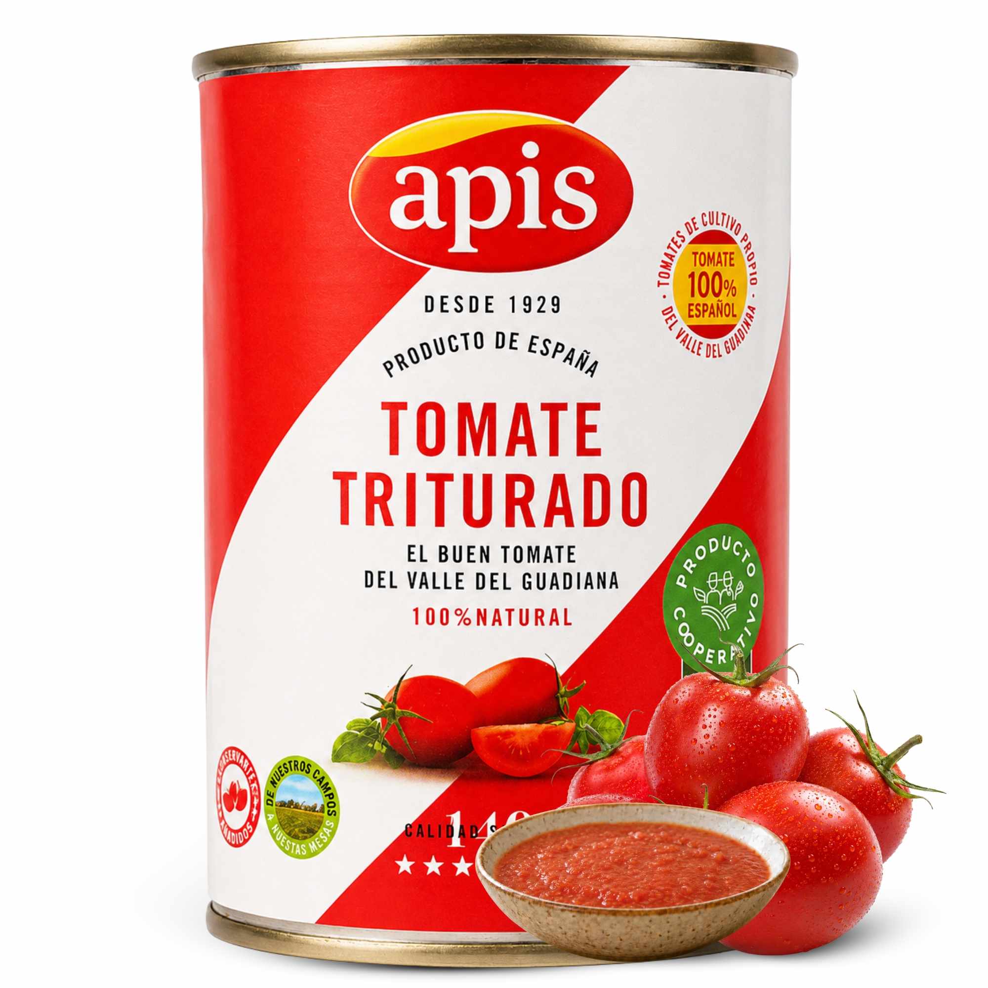 Tomate triturado Apis Lata 400 g Sin Gluten