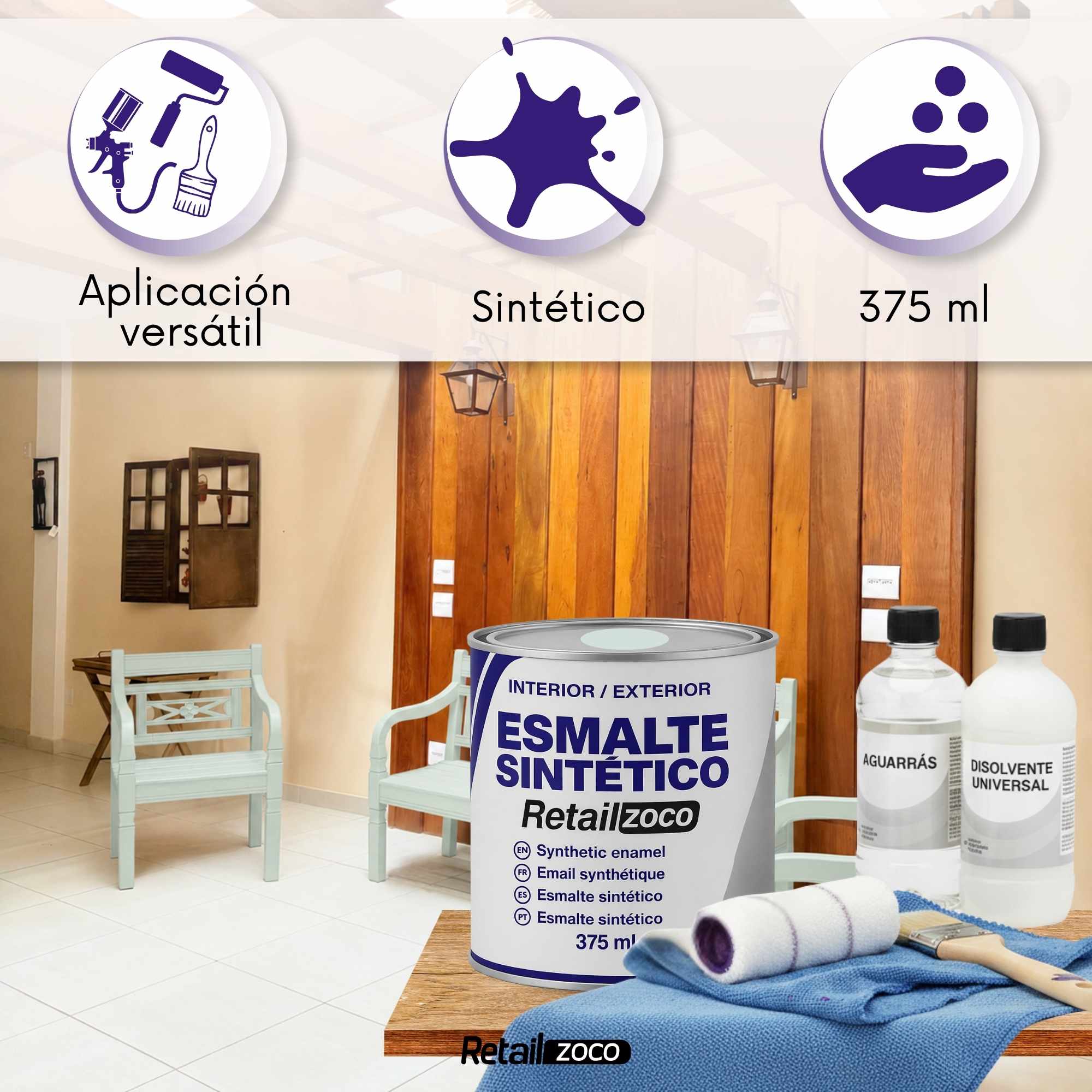 Esmalte sintetico Gris Perla 375 ml - imagen 6