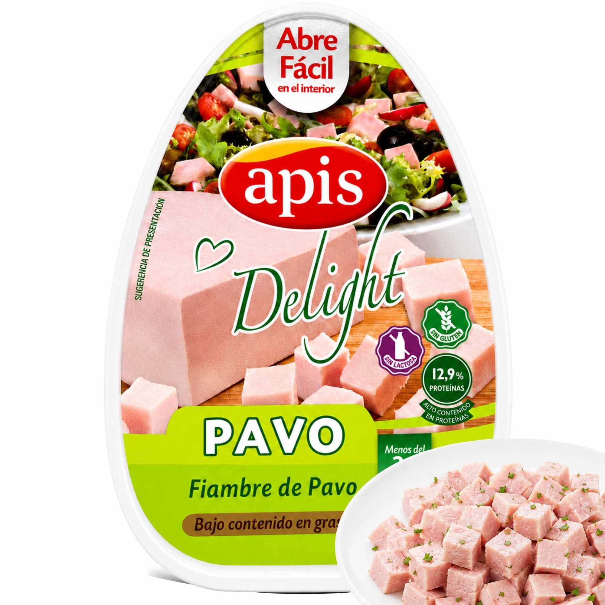 Magro de Pavo Apis Lata de 220 gr sin gluten y sin lactosa