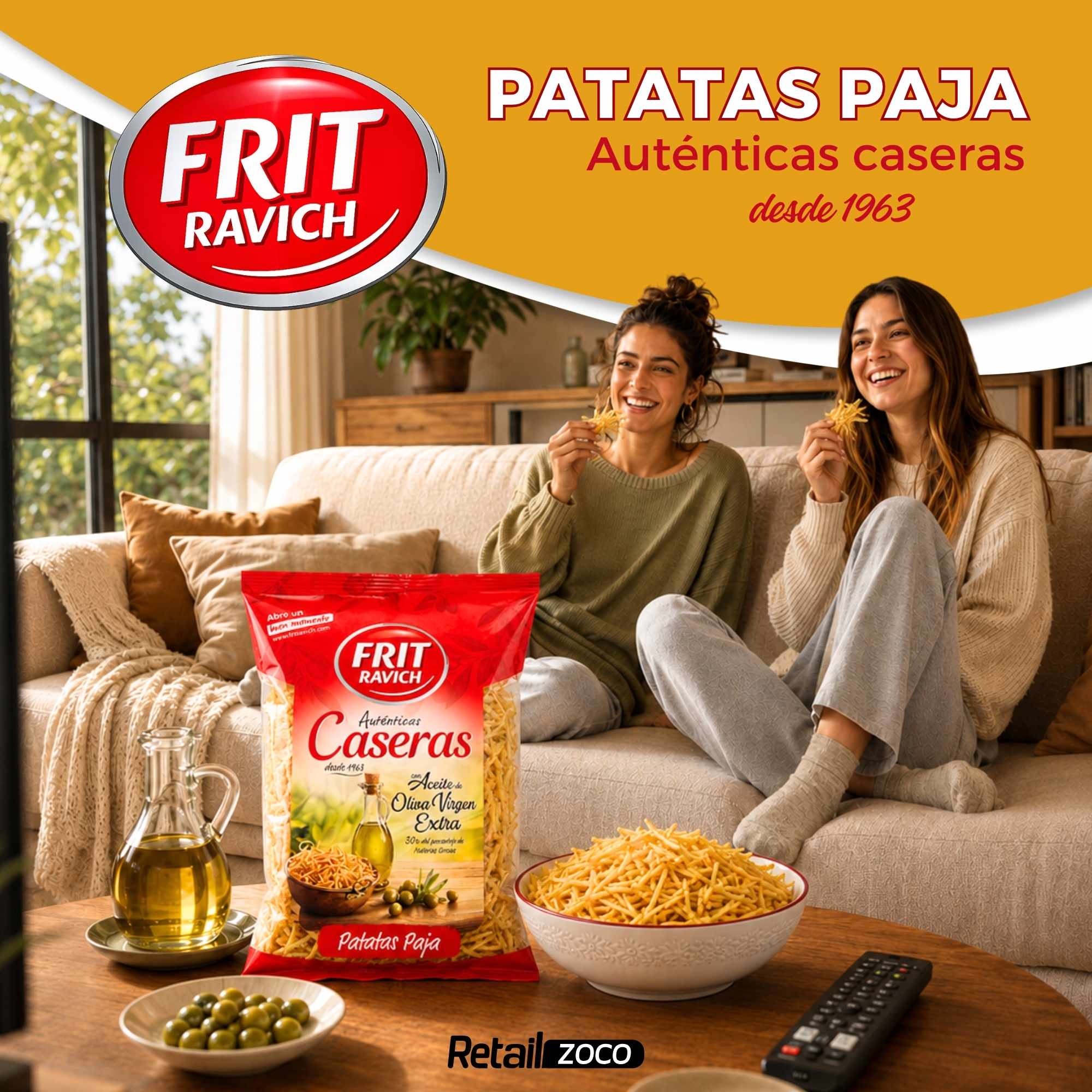 Patata Paja Caseras 150 g Frit Ravich - imagen 2