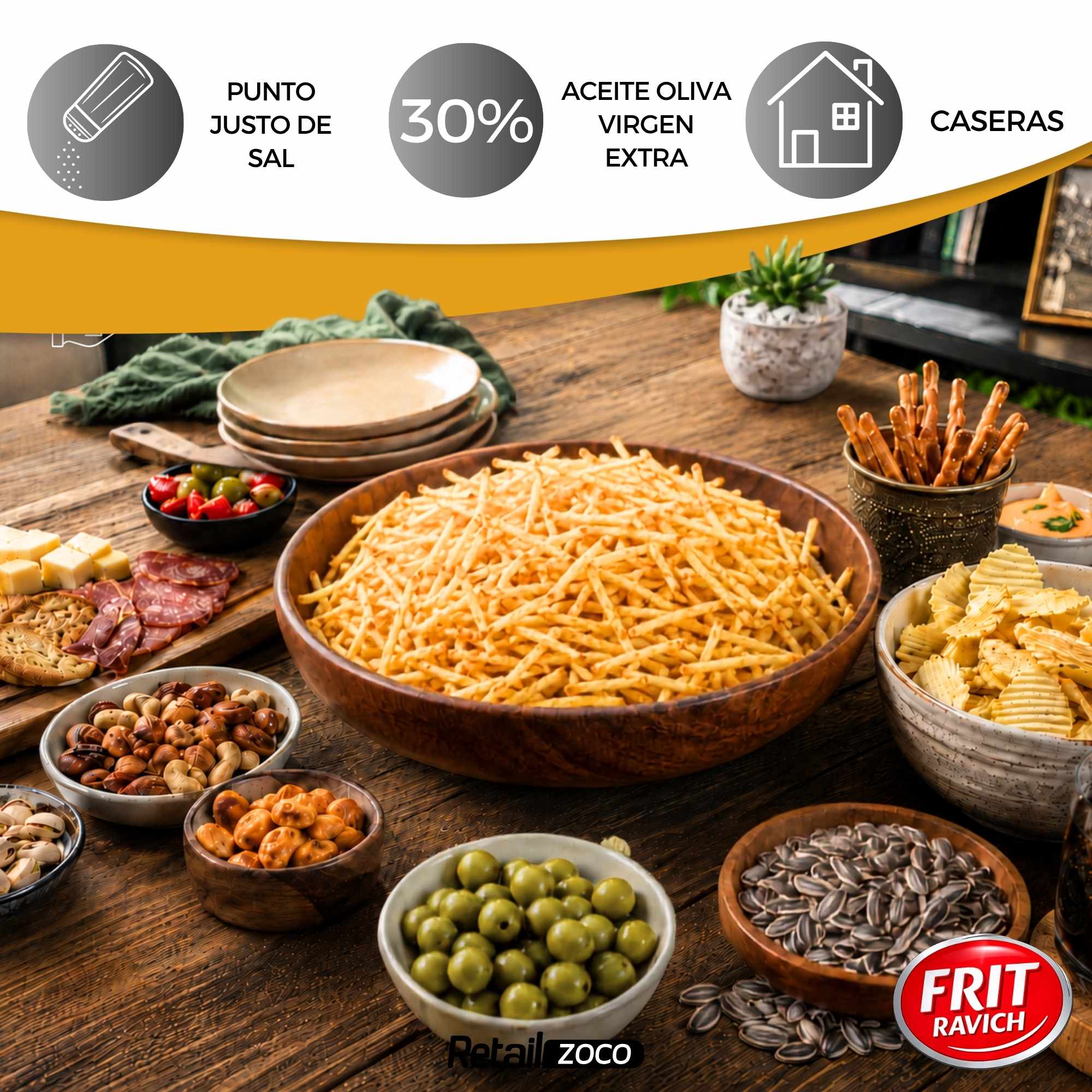 Patata Paja Caseras 150 g Frit Ravich - imagen 5