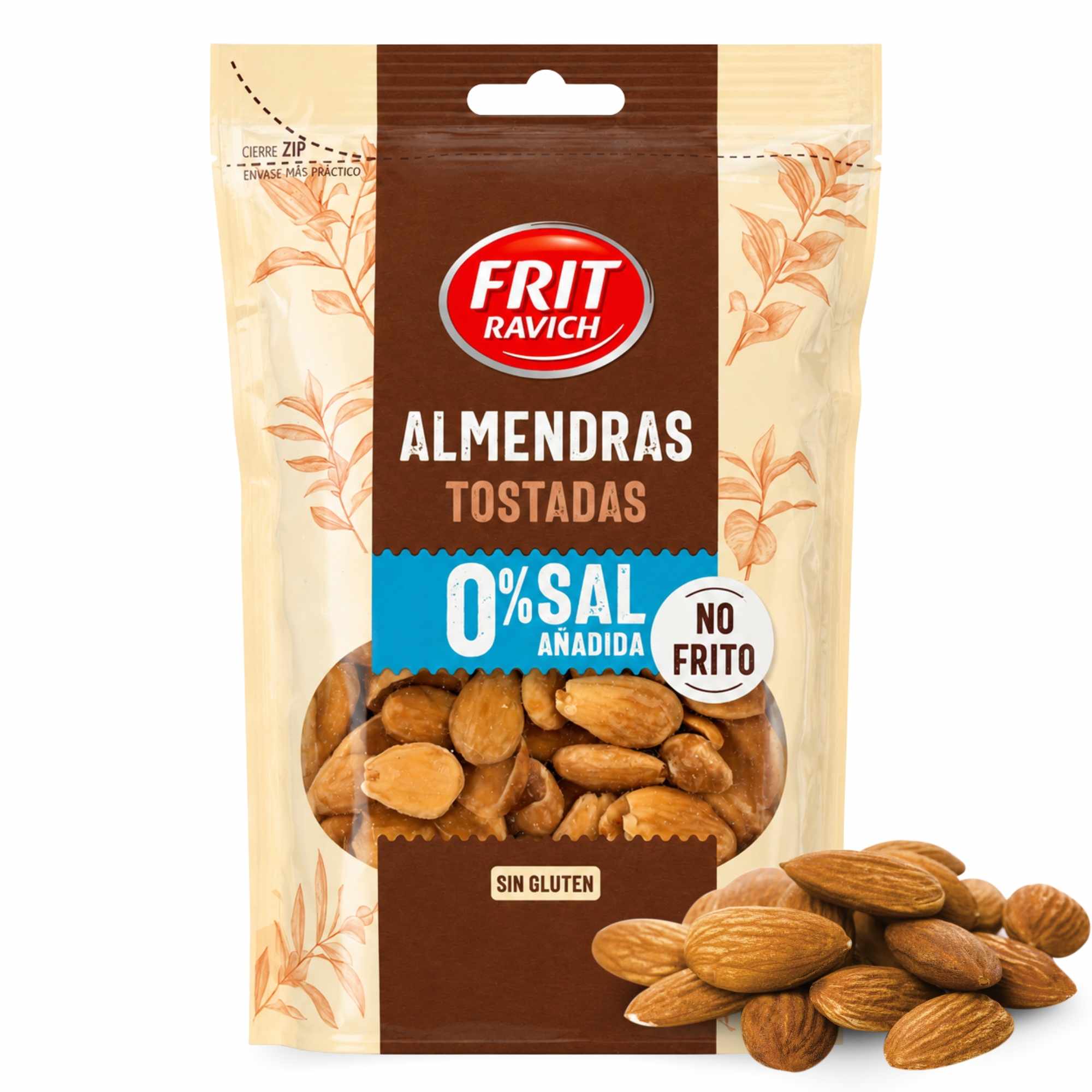 Almendra Tostadas sin Sal 110 g Sin Gluten Frit Ravich