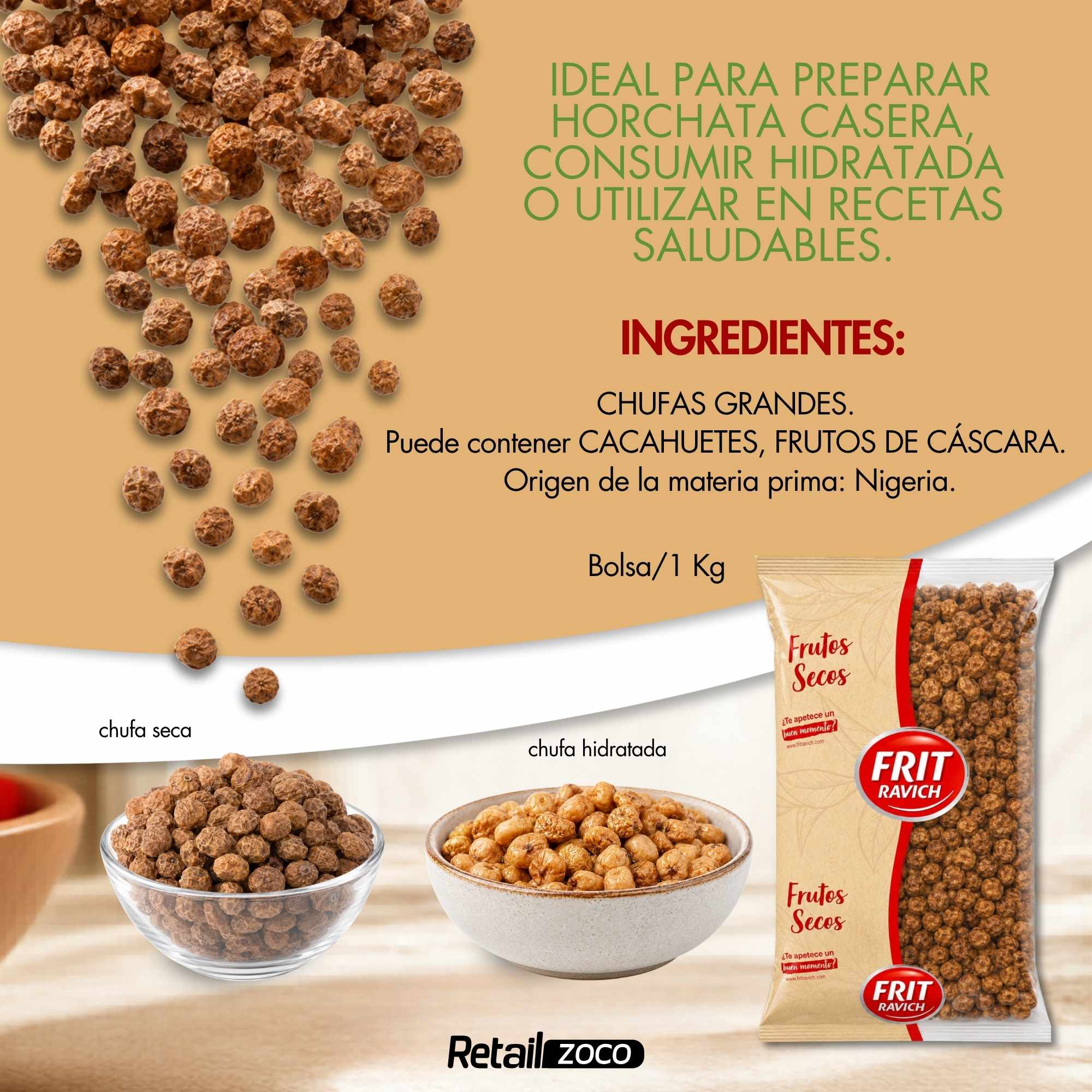 Chufas Grandes 1 Kg Frit Ravich - imagen 5