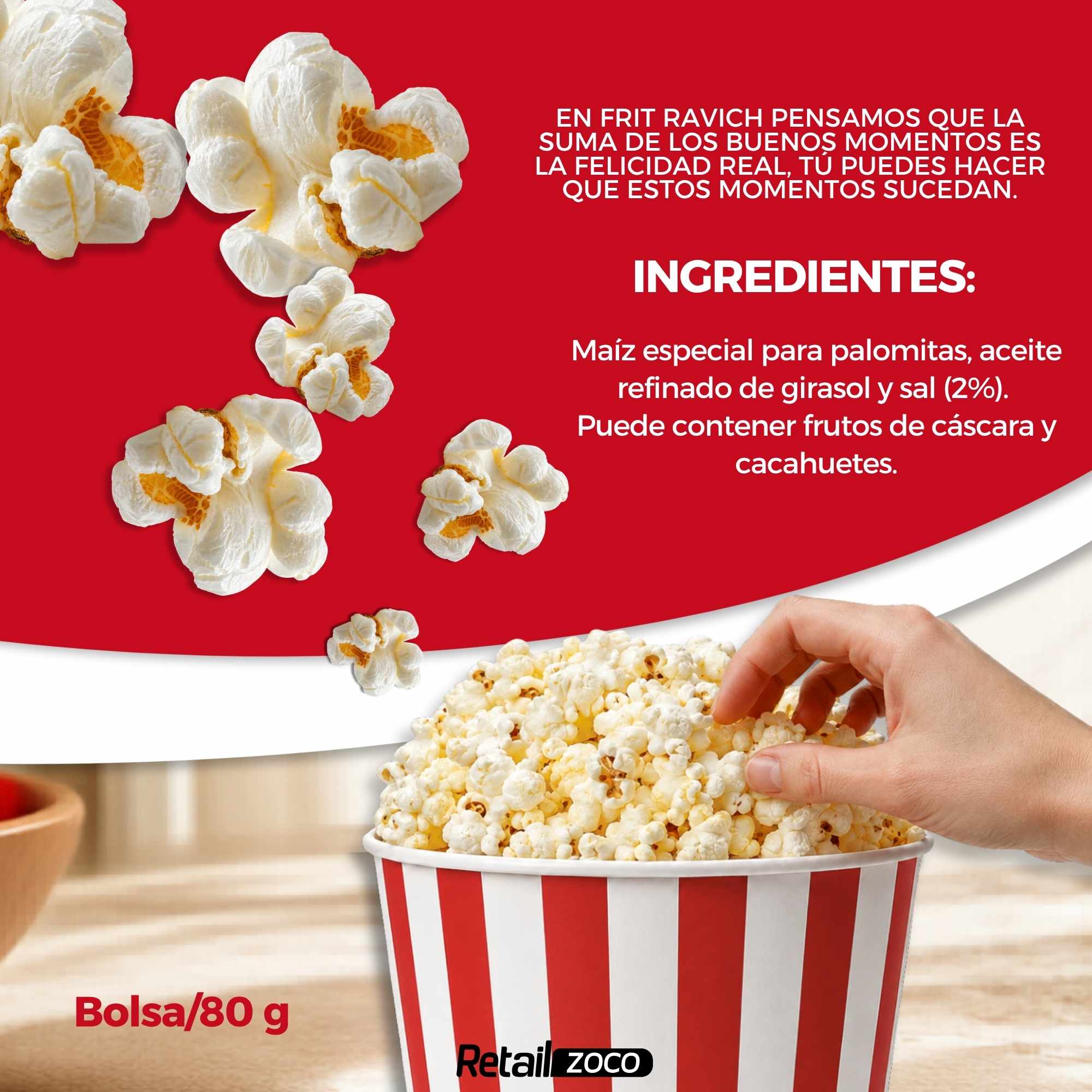 Palomitas Saladas 80 g Frit Ravich Sin Gluten - imagen 4