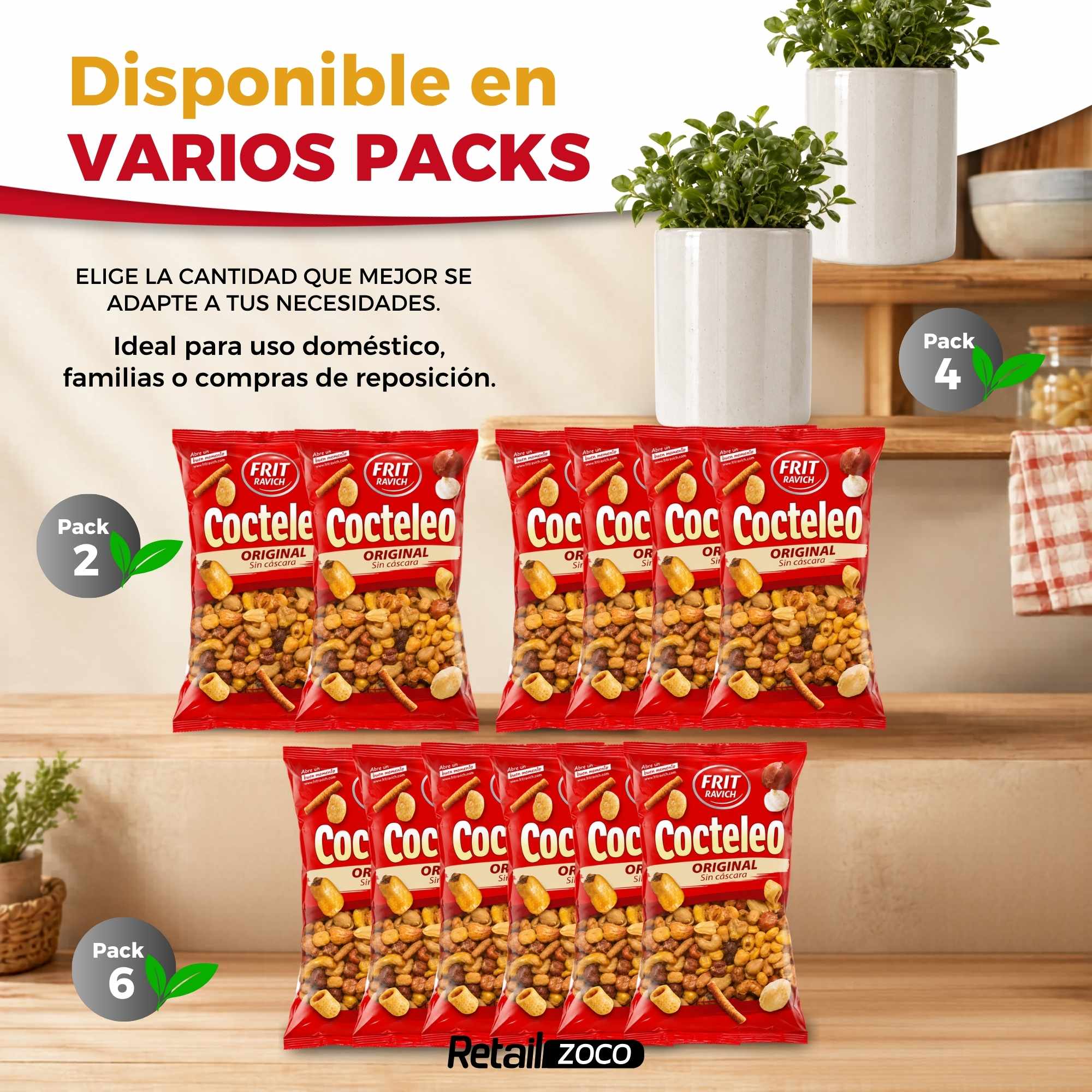 Cocteleo de frutos secos sin cascara 300 g Frit Ravich Sin Gluten - imagen 6