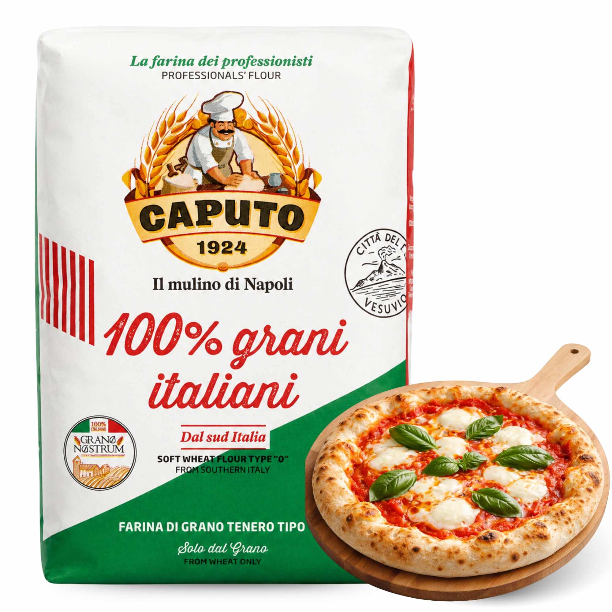 Harina Caputo Tipo 0 de 100% trigo Italiano 1 Kg
