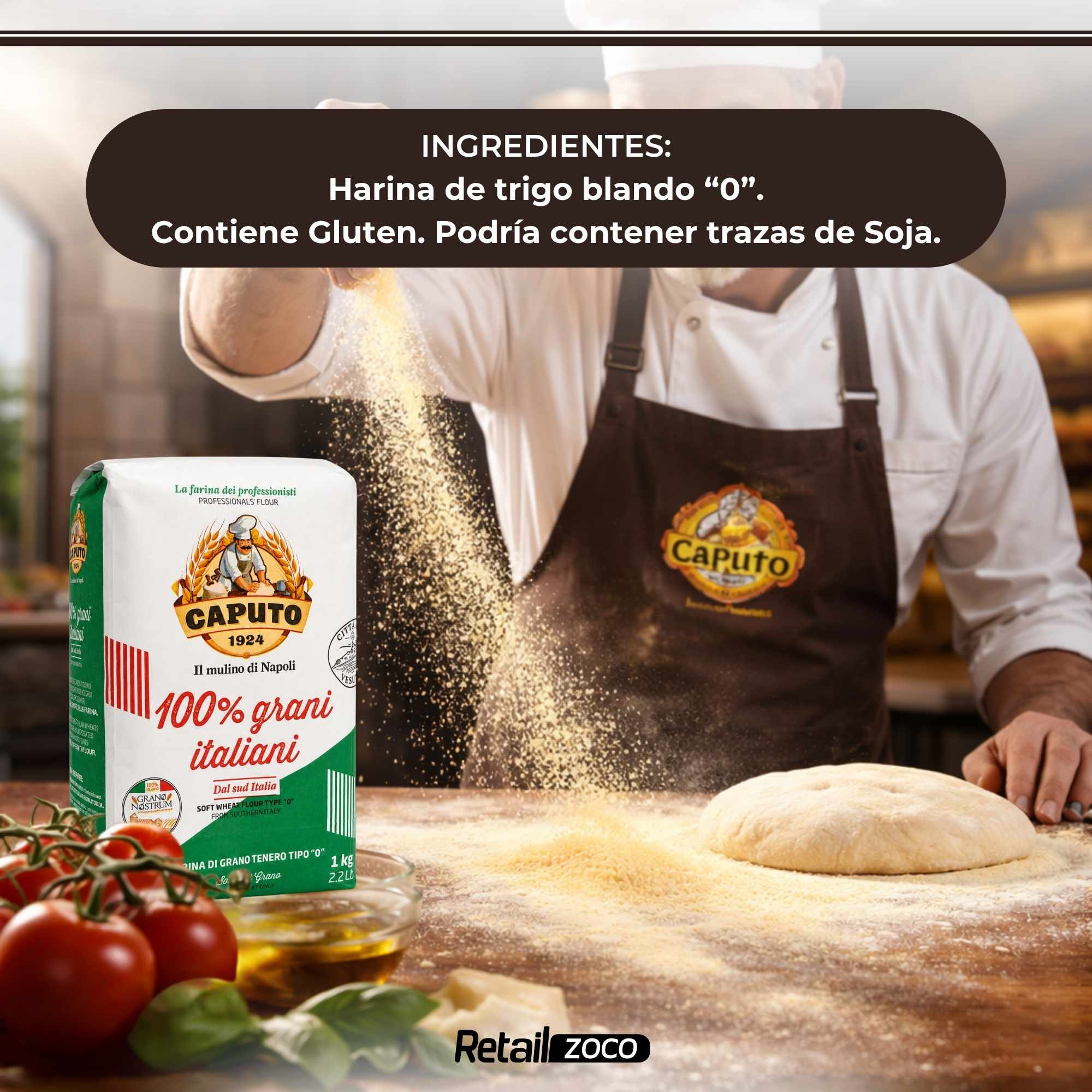 Harina Caputo Tipo 0 de 100% trigo Italiano 1 Kg - imagen 5