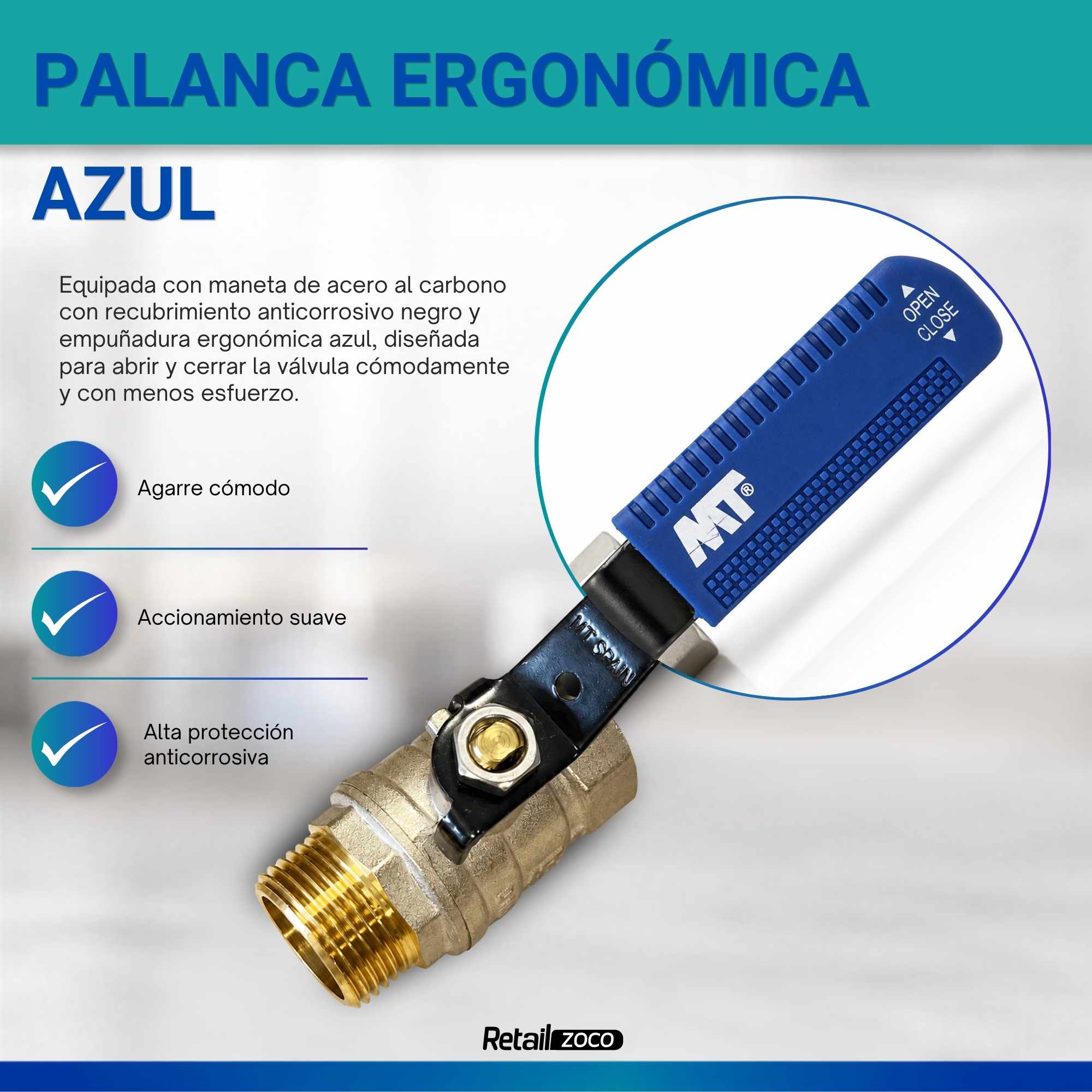 Palancas Llave Paso Fontaneria PN25 macho-hembra lll 3/4 - imagen 6