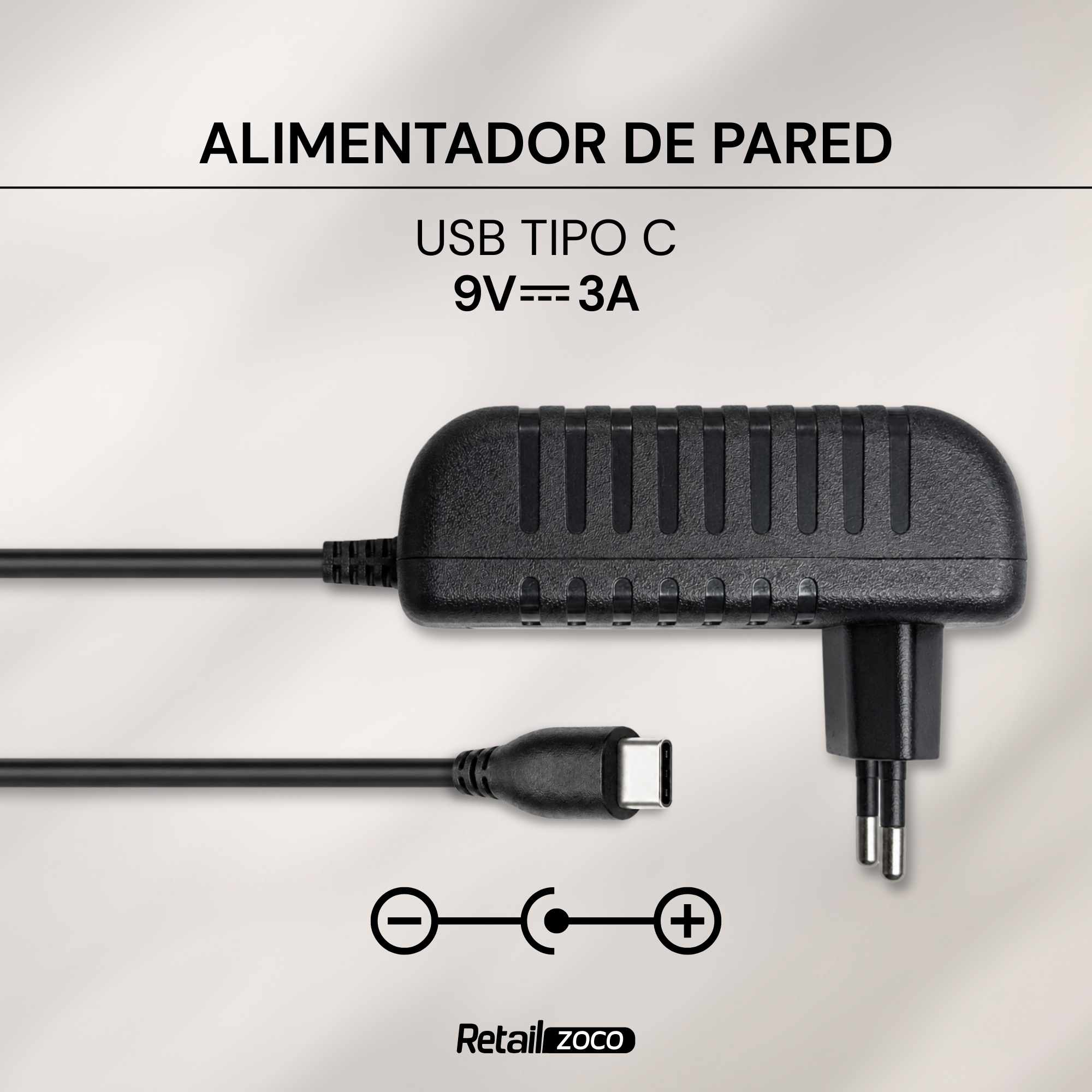 Alimentador 9V 3A USB C - imagen 2