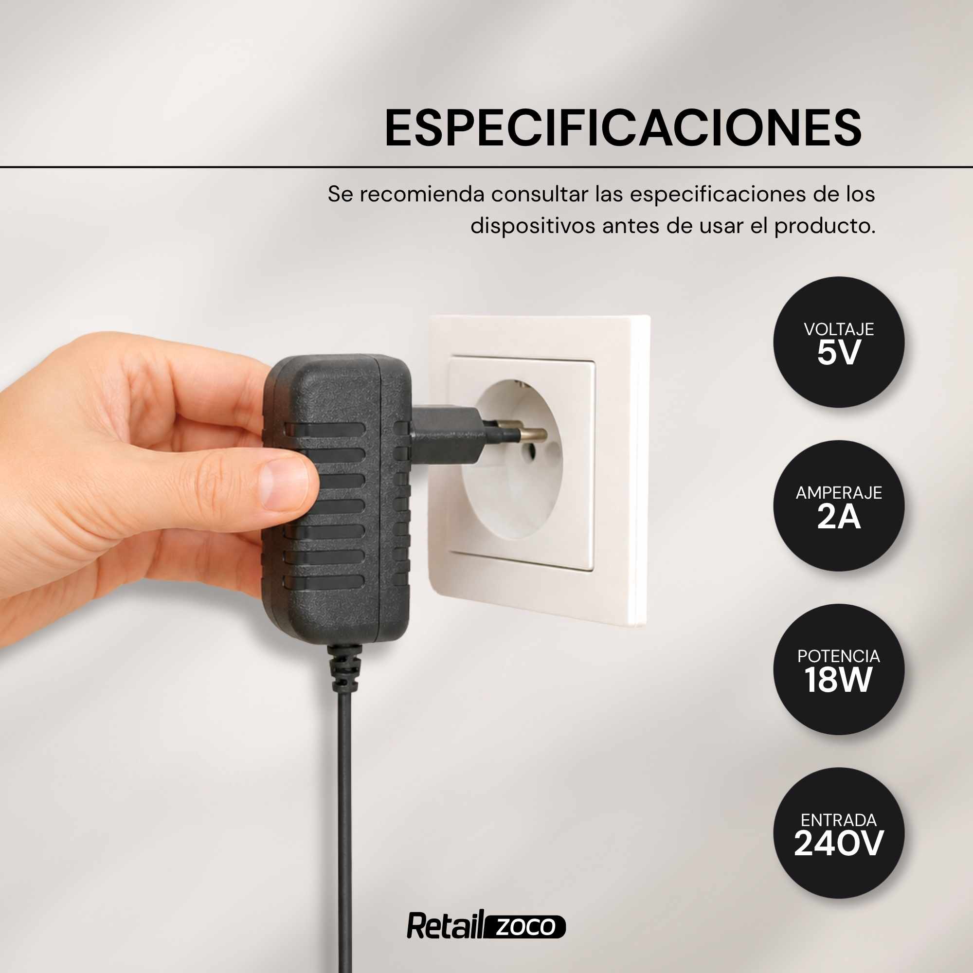 Alimentador 5V 2A USB C - imagen 3
