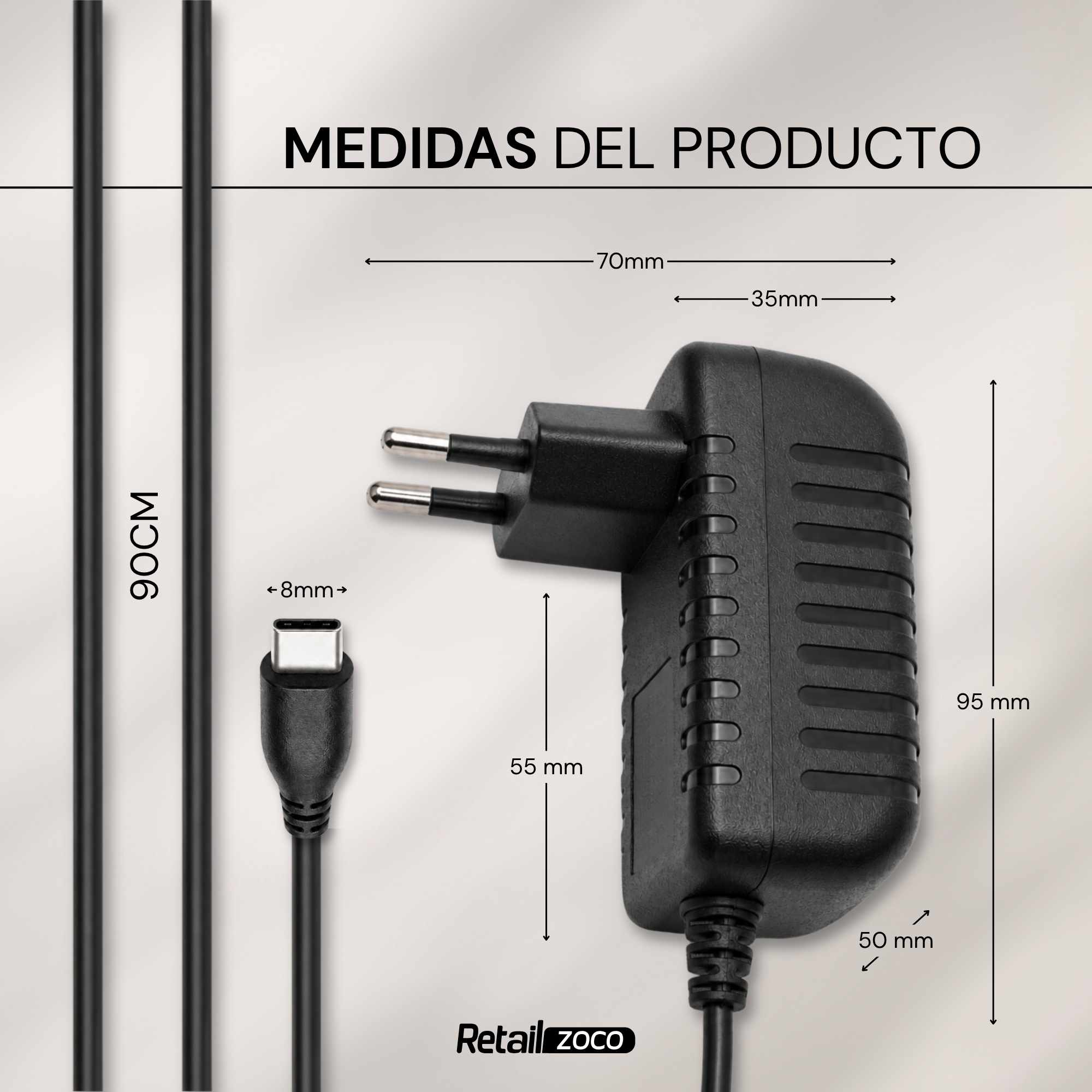 Alimentador 5V 3A USB C - imagen 5