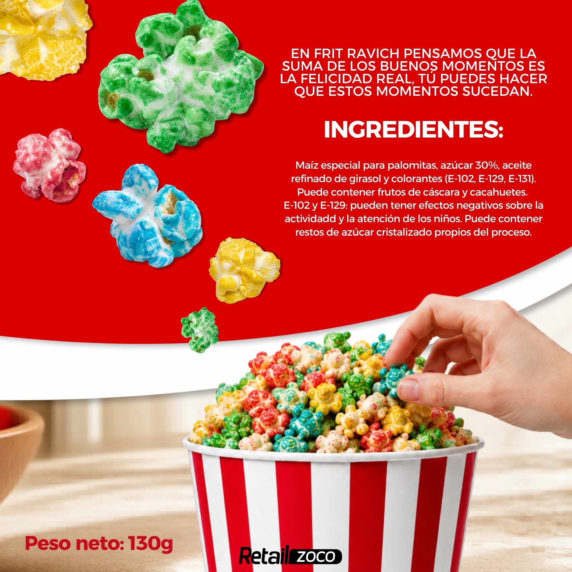 Palomitas de colores 130 g Frit Ravich Sin Gluten - imagen 4