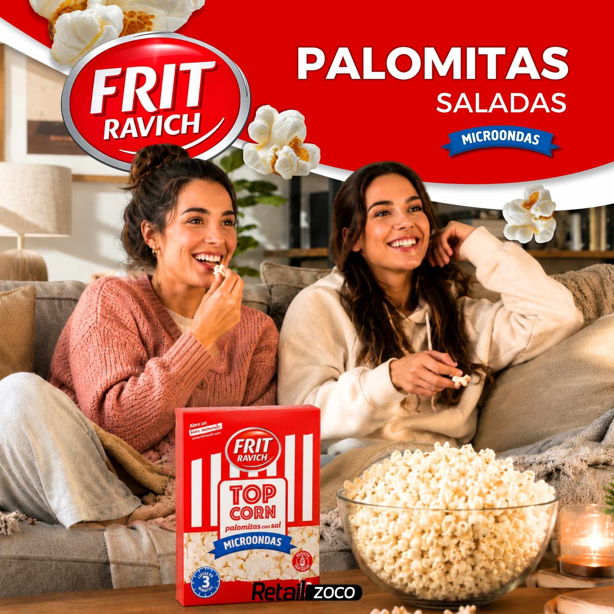 Palomitas Saladas Microondas 270 g Frit Ravich Sin Gluten Contiene 3 unidades - imagen 2