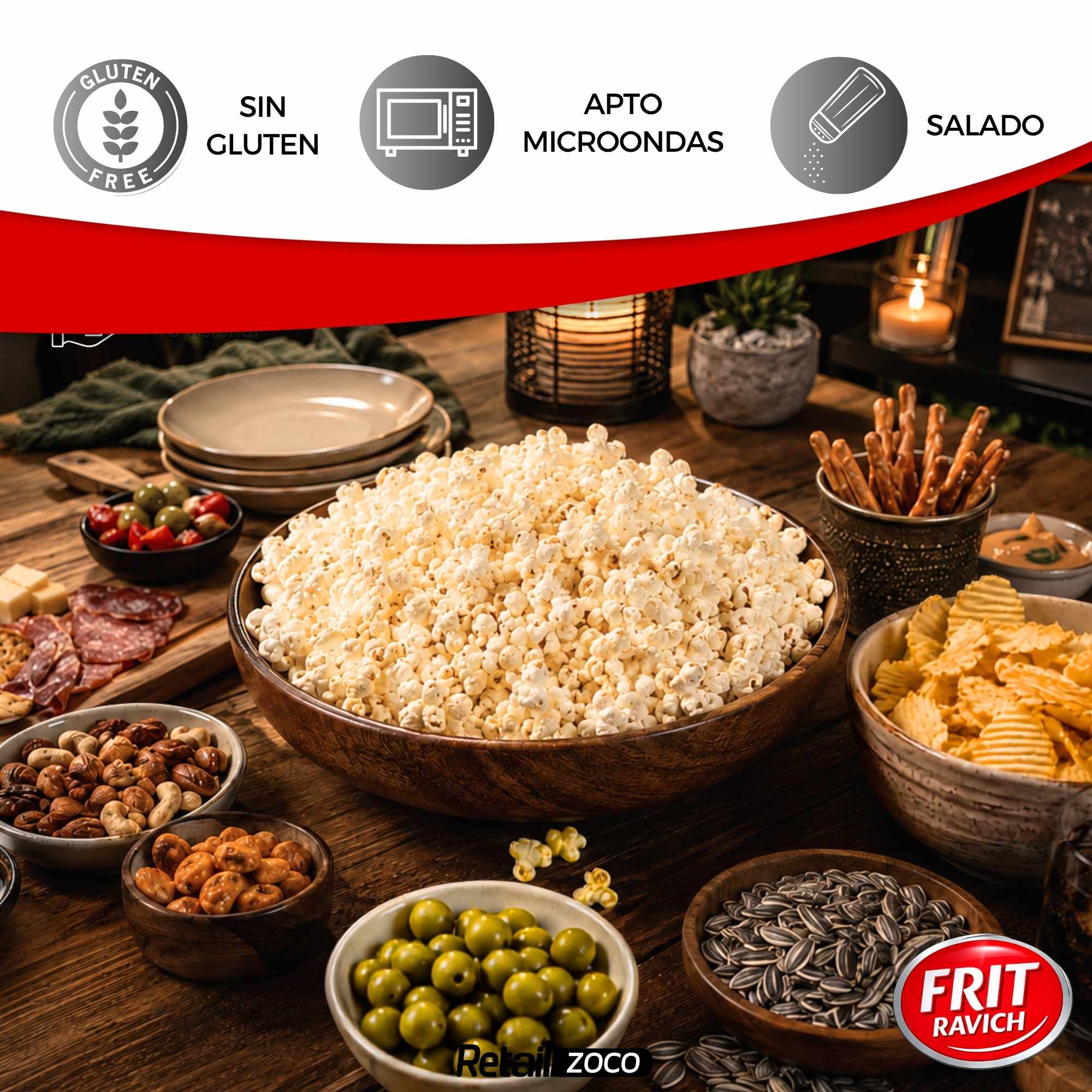 Palomitas Saladas Microondas 270 g Frit Ravich Sin Gluten Contiene 3 unidades - imagen 5