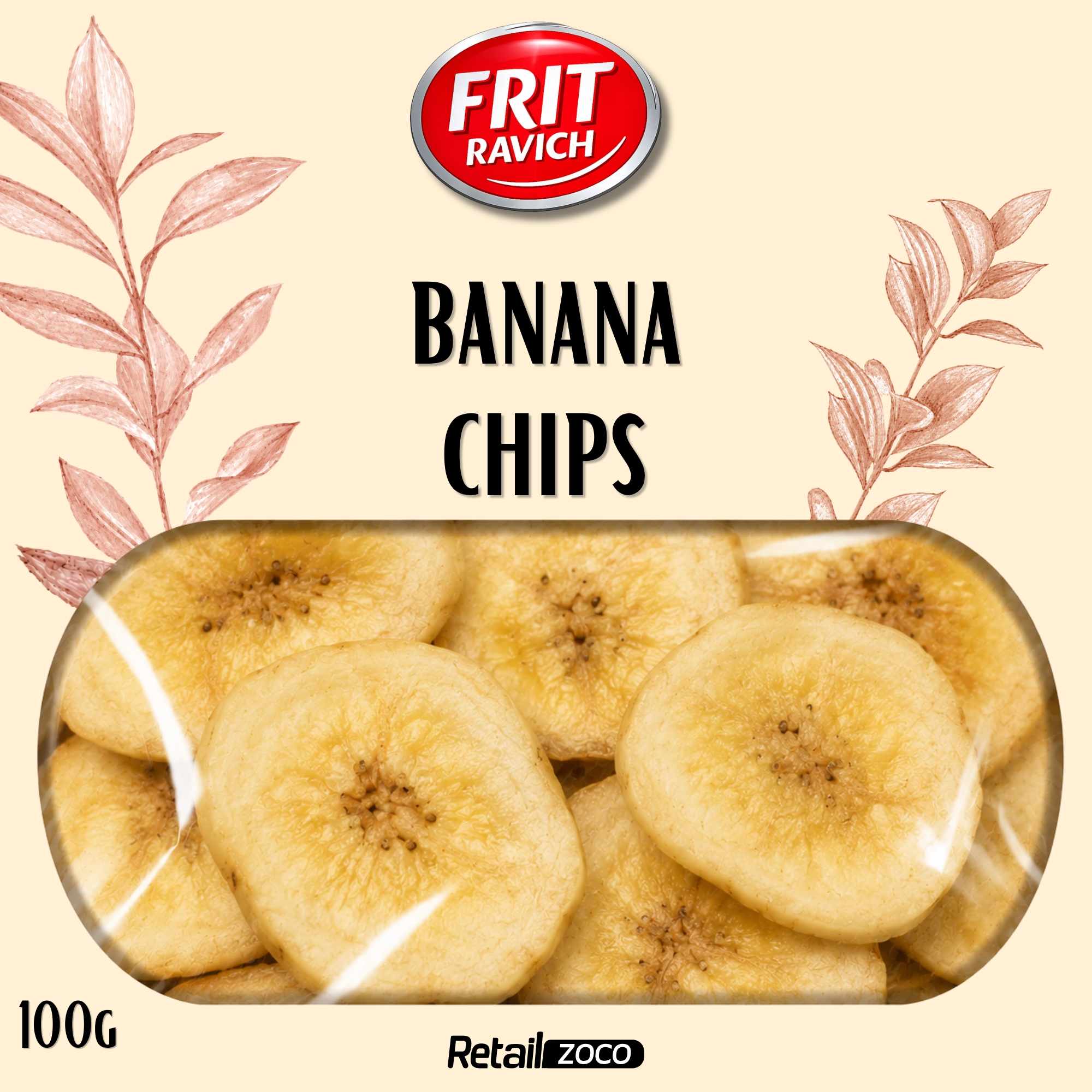 Banana Chips Doypack Frit Ravich 100 g - imagen 2