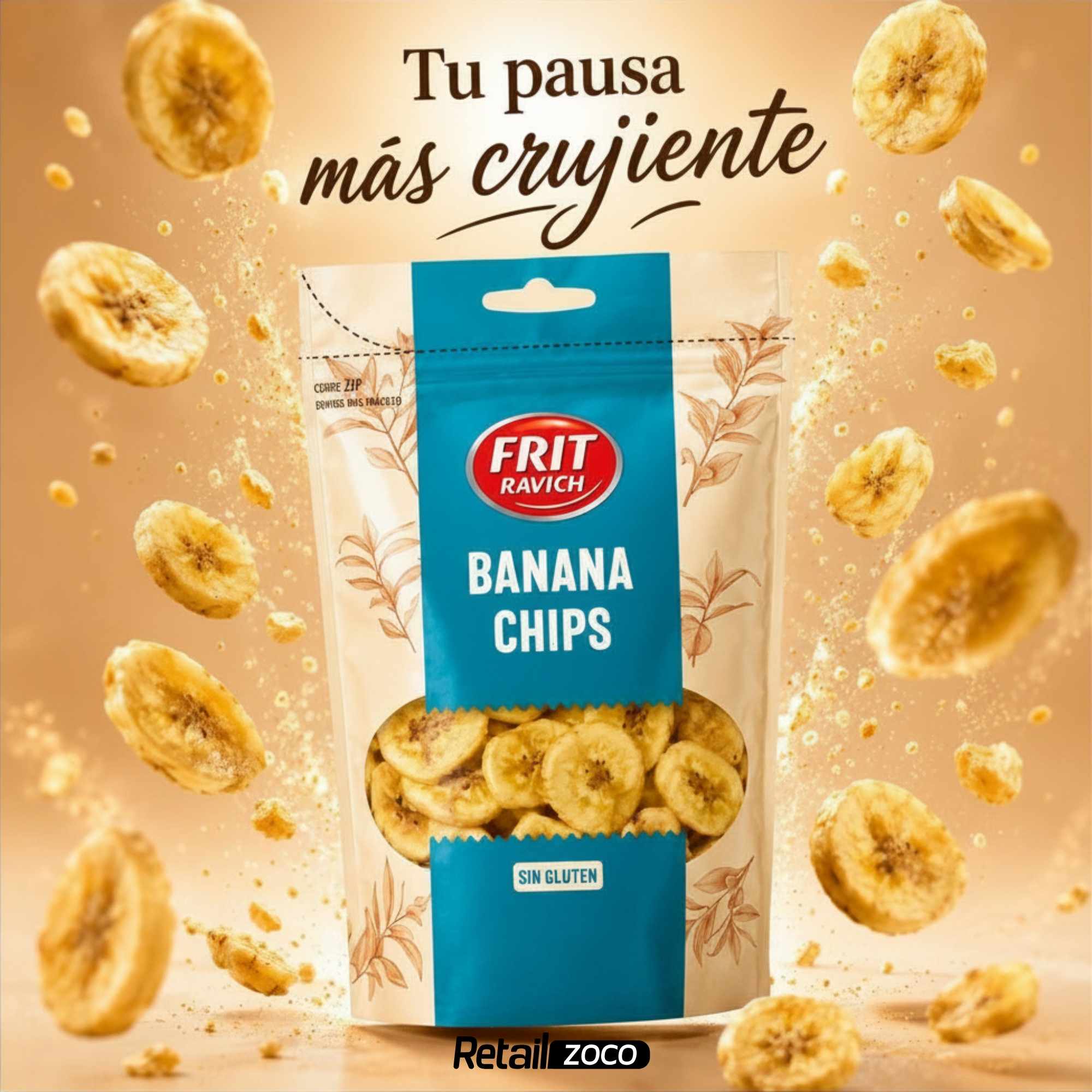 Banana Chips Doypack Frit Ravich 100 g - imagen 6