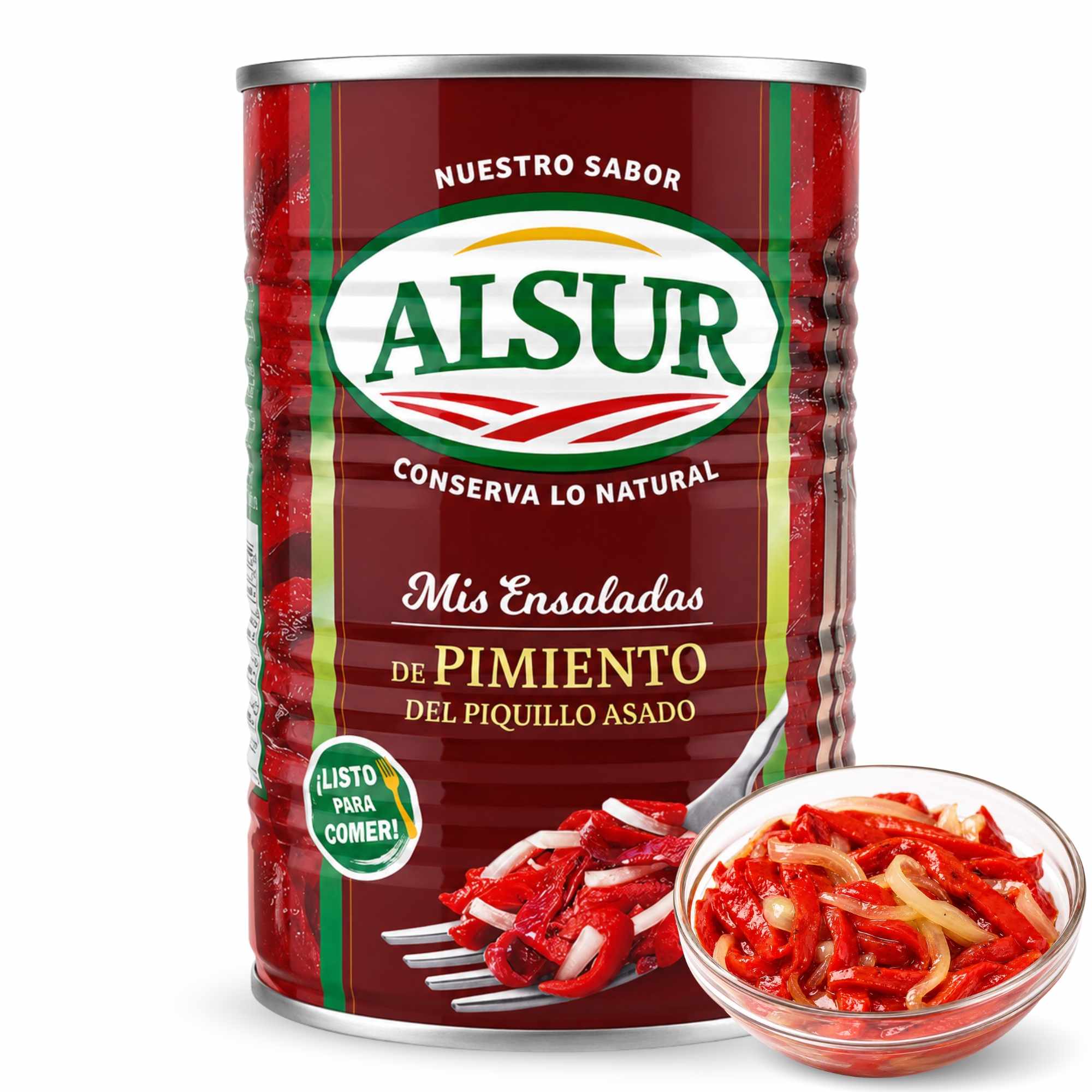 Ensalada Pimiento del piquillo Asado con cebolla Alsur 420 gr