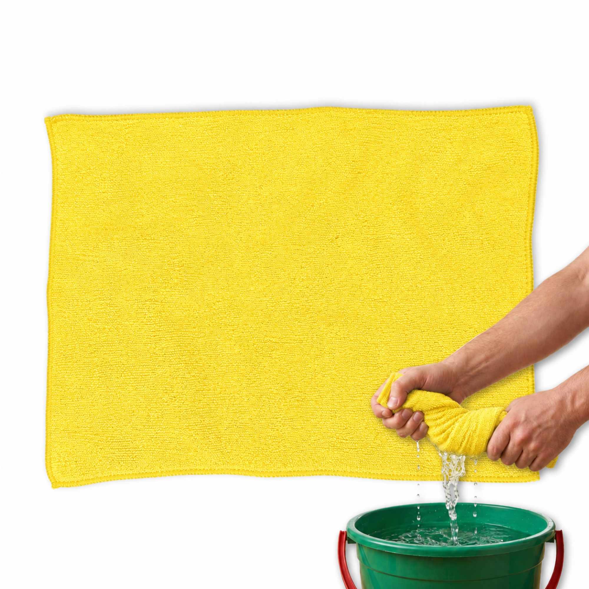 Paño de microfibra 30x40 cm Amarillo - imagen 1