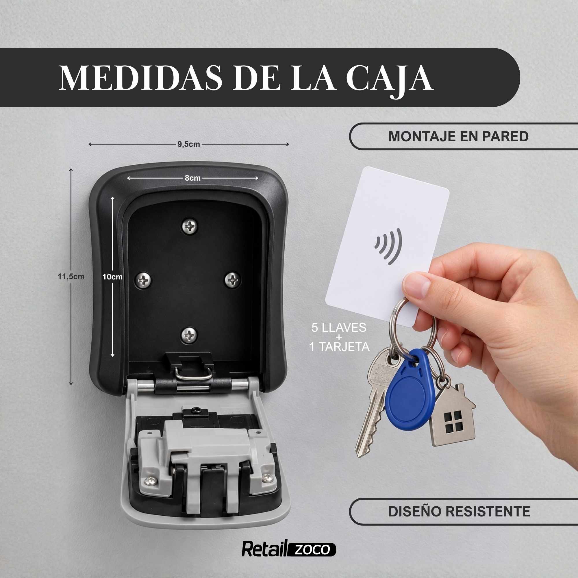 Caja de Seguridad para Llaves plástico - imagen 3