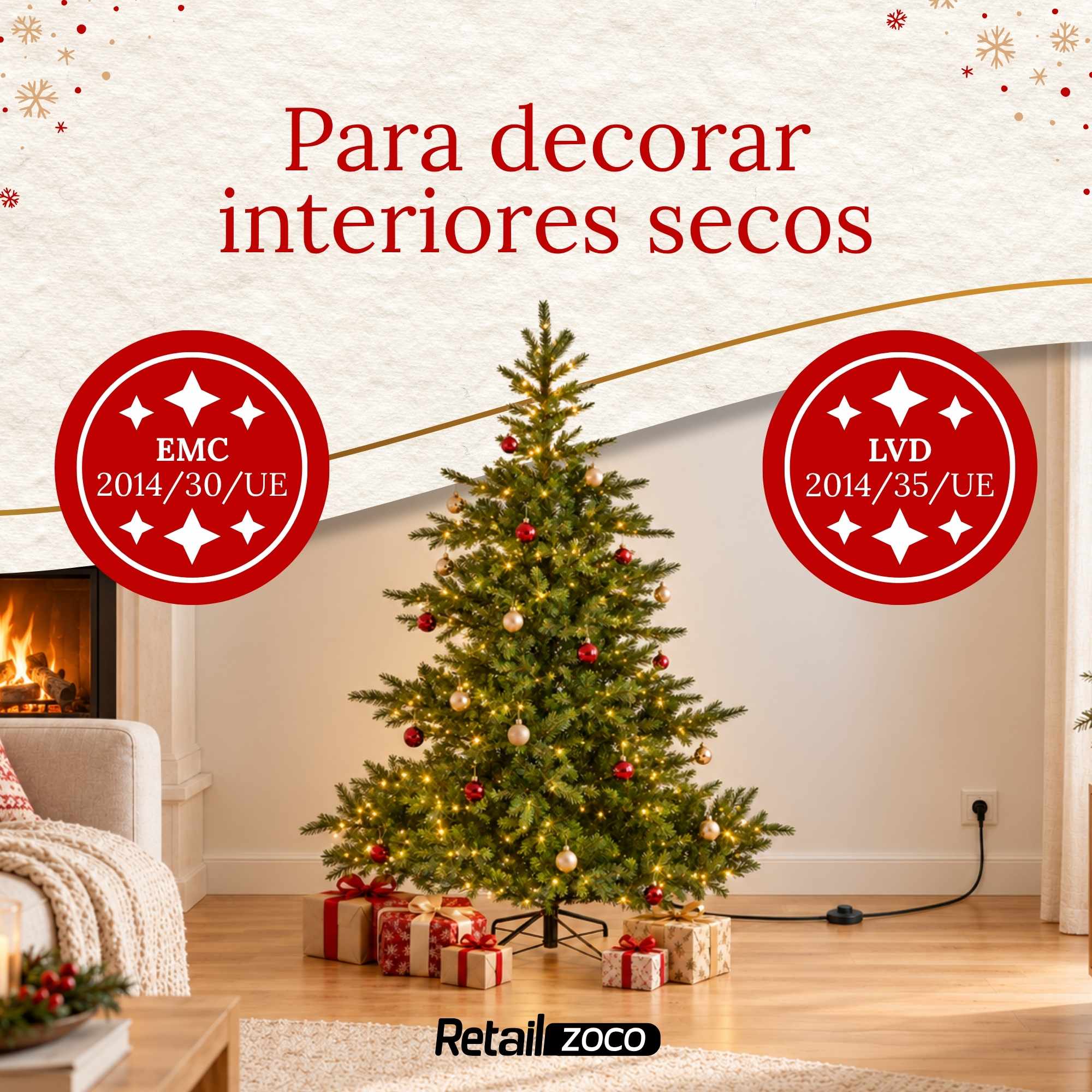Arbol de navidad iluminado 150 cm de 1038 puntas - imagen 5