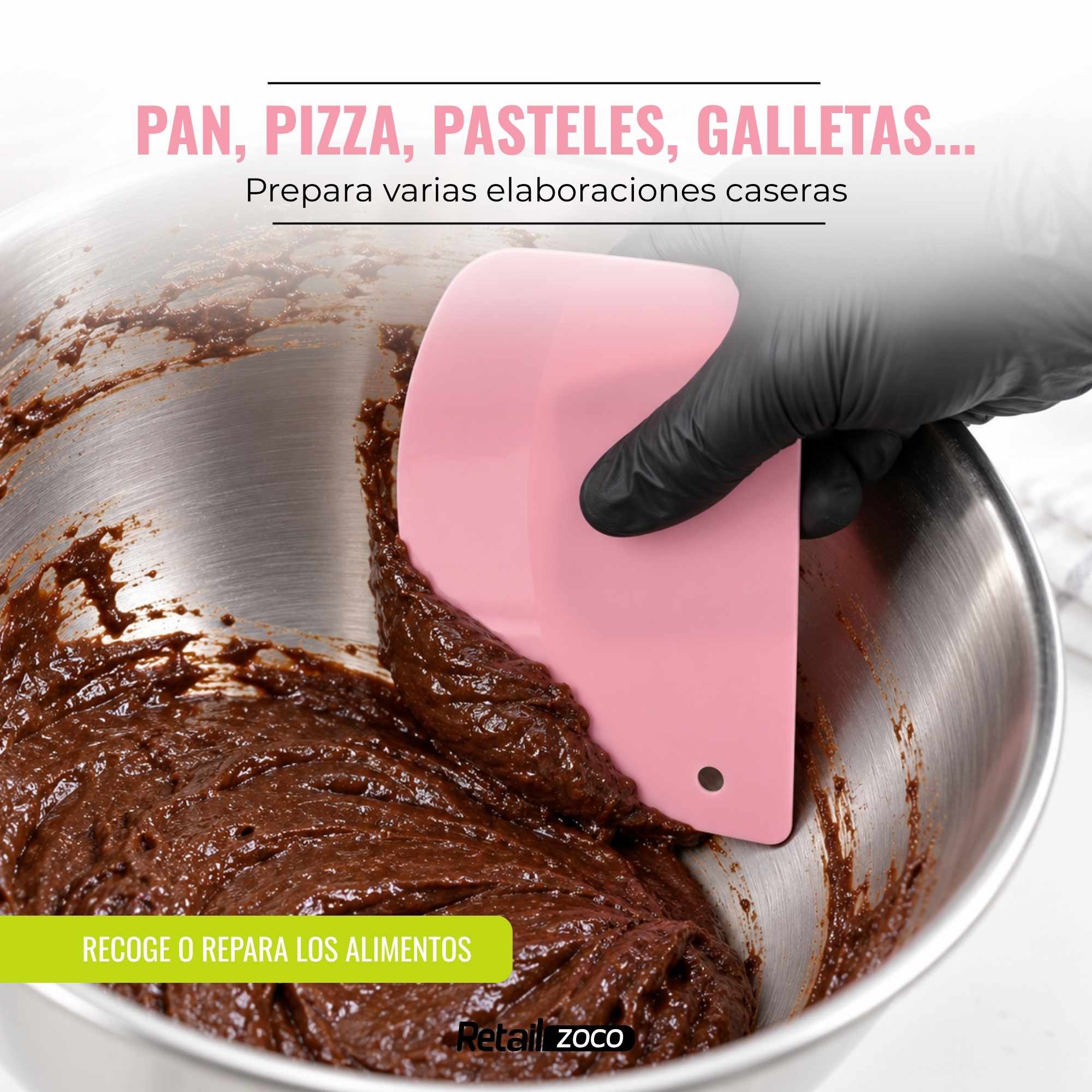 Raspador de Masa de Plástico 3 unidades Multicolor - imagen 3