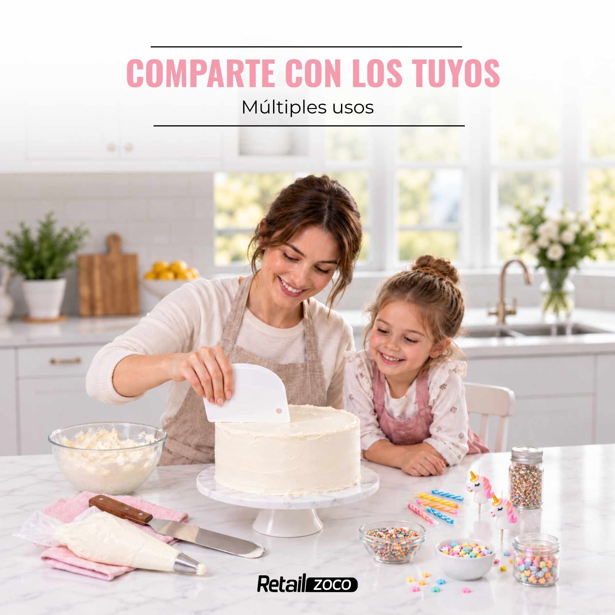 Raspador de Masa de Plástico 3 unidades Multicolor - imagen 6