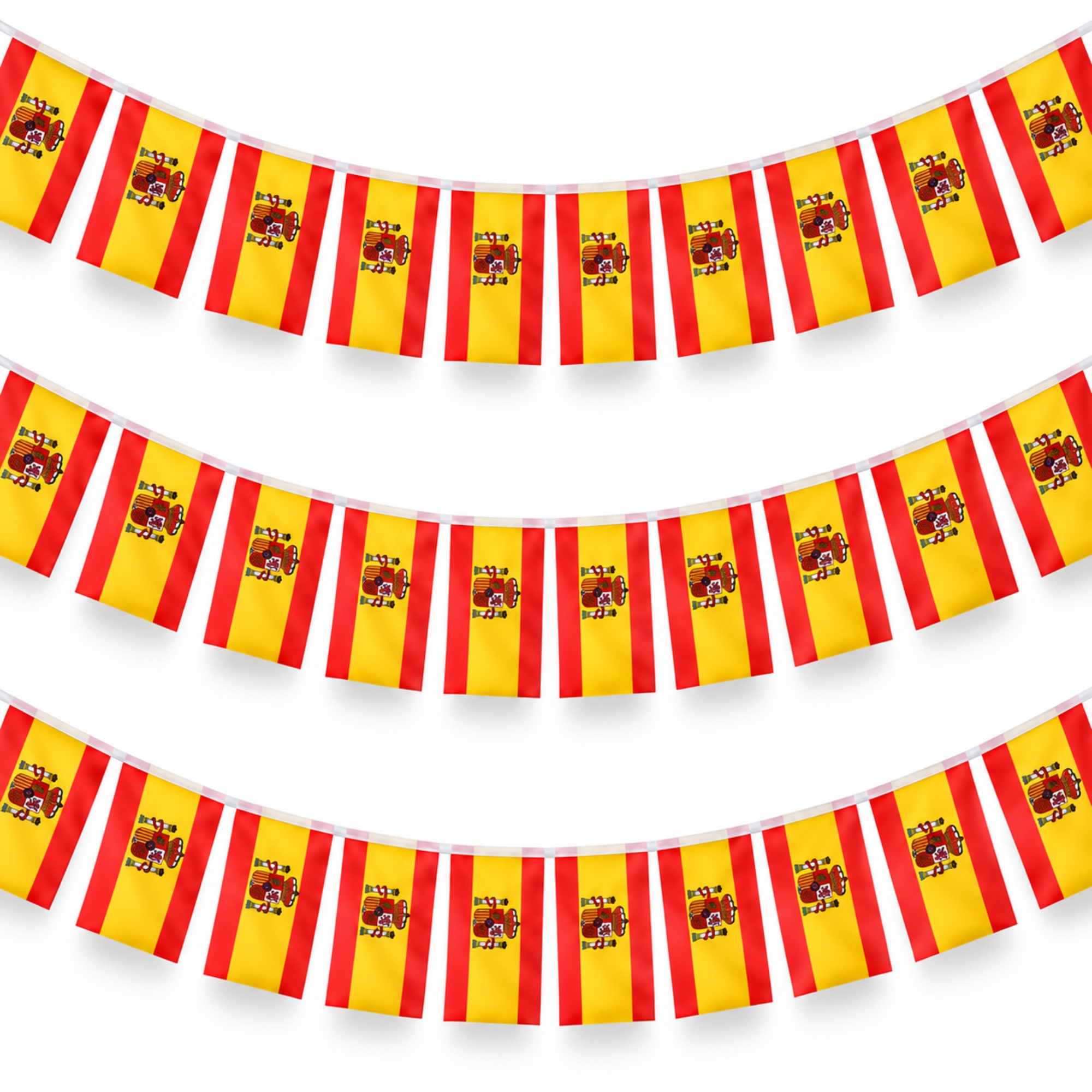 Guirnalda Bandera España 30 Banderines 14x21 cm 10 Metros