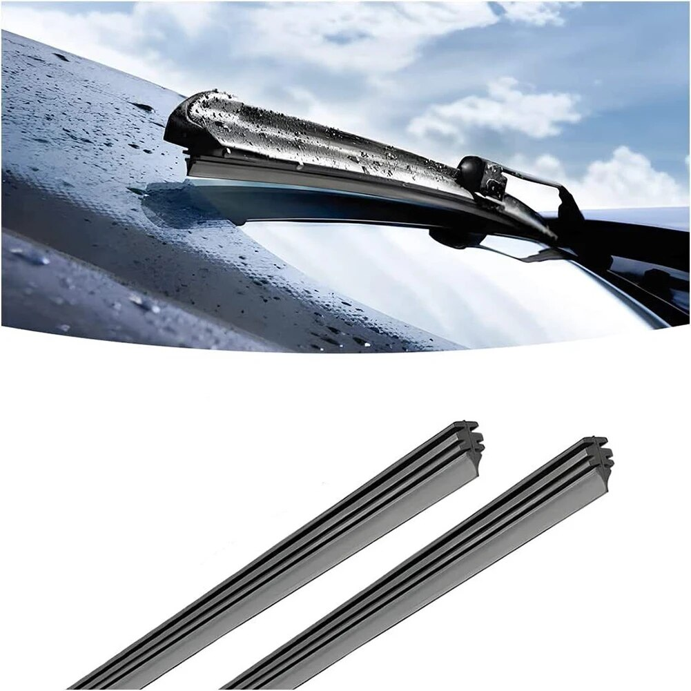 Gomas de Limpiaparabrisas universal (2 uds) 70 cm x 6 mm negro - imagen 3