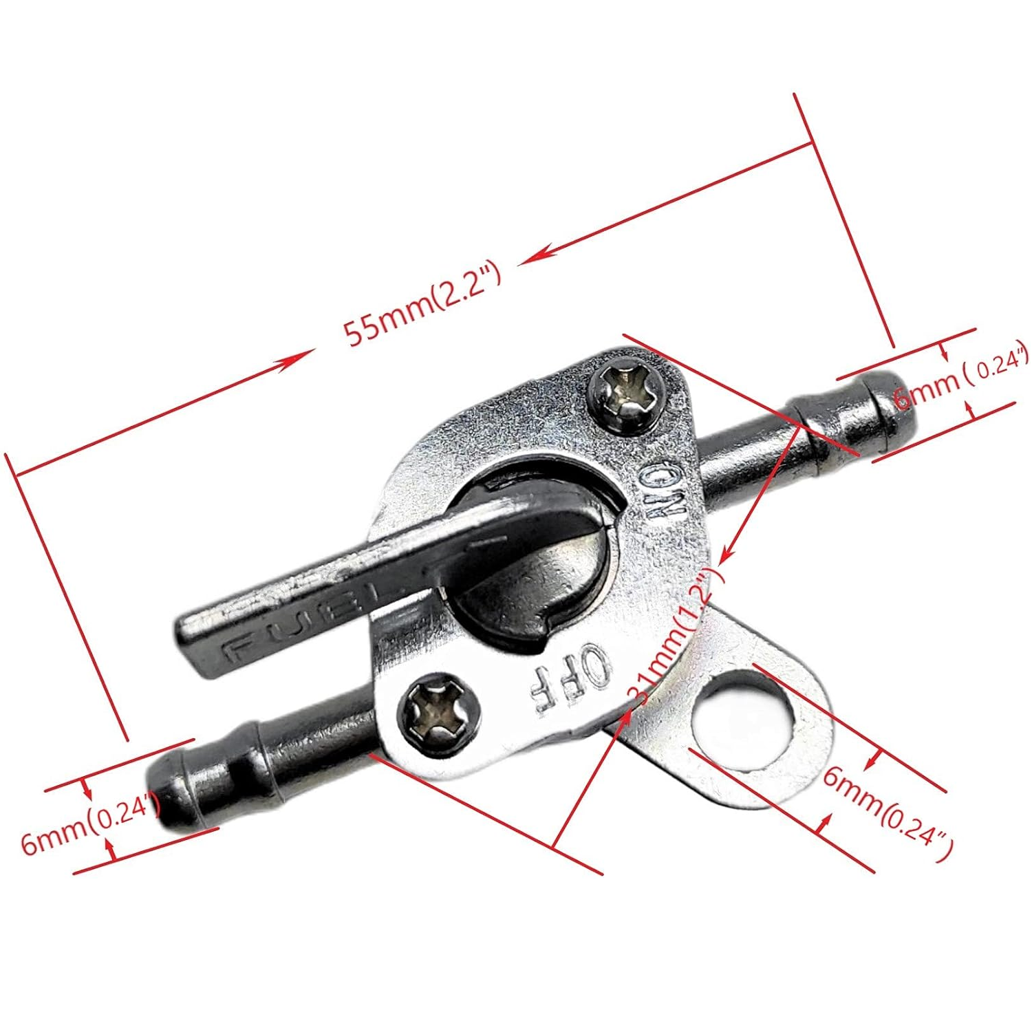 Valvula de gasolina universal 6mm para motores de combustion - imagen 5