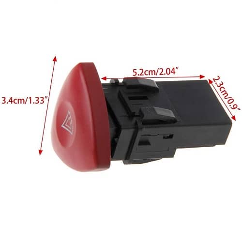 Interruptor de luz de Advertencia Intermitente coche rojo - imagen 4