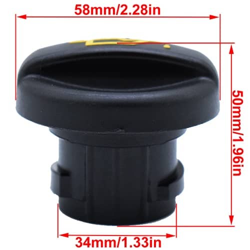 Tapon de llenado filtro aceite compatible con Peugeot y Citroen negro - imagen 4