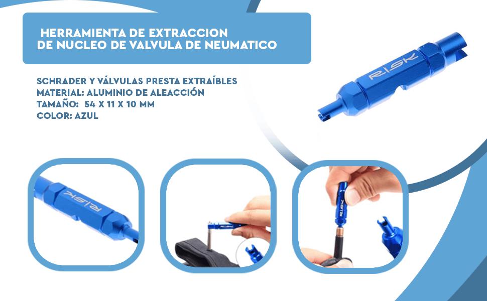 Banner - Herramienta de extraccion de nucleo de valvula de neumatico azul