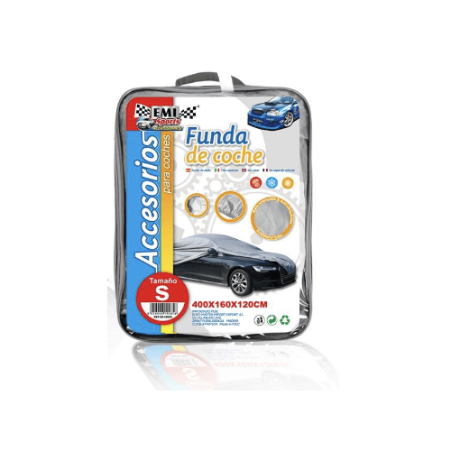 Funda para coche impermeable a Prueba de Polvo Anti-UV Talla S gris para interior - imagen 6
