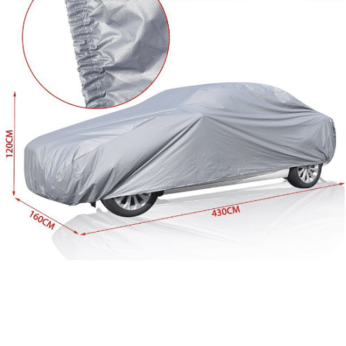 Funda para coche impermeable a Prueba de Polvo Anti-UV Talla M gris para interior - imagen 2