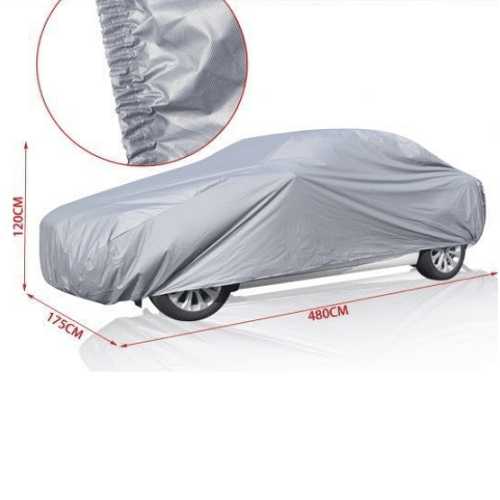 Funda para coche impermeable a Prueba de Polvo Anti-UV Talla L gris para interior - imagen 2