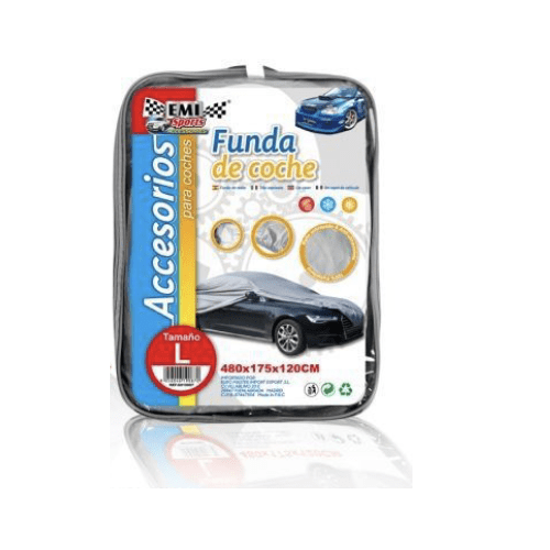 Funda para coche impermeable a Prueba de Polvo Anti-UV Talla L gris para interior - imagen 6