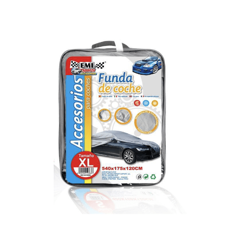 Funda para coche impermeable a Prueba de Polvo Anti-UV Talla XL gris para interior - imagen 6