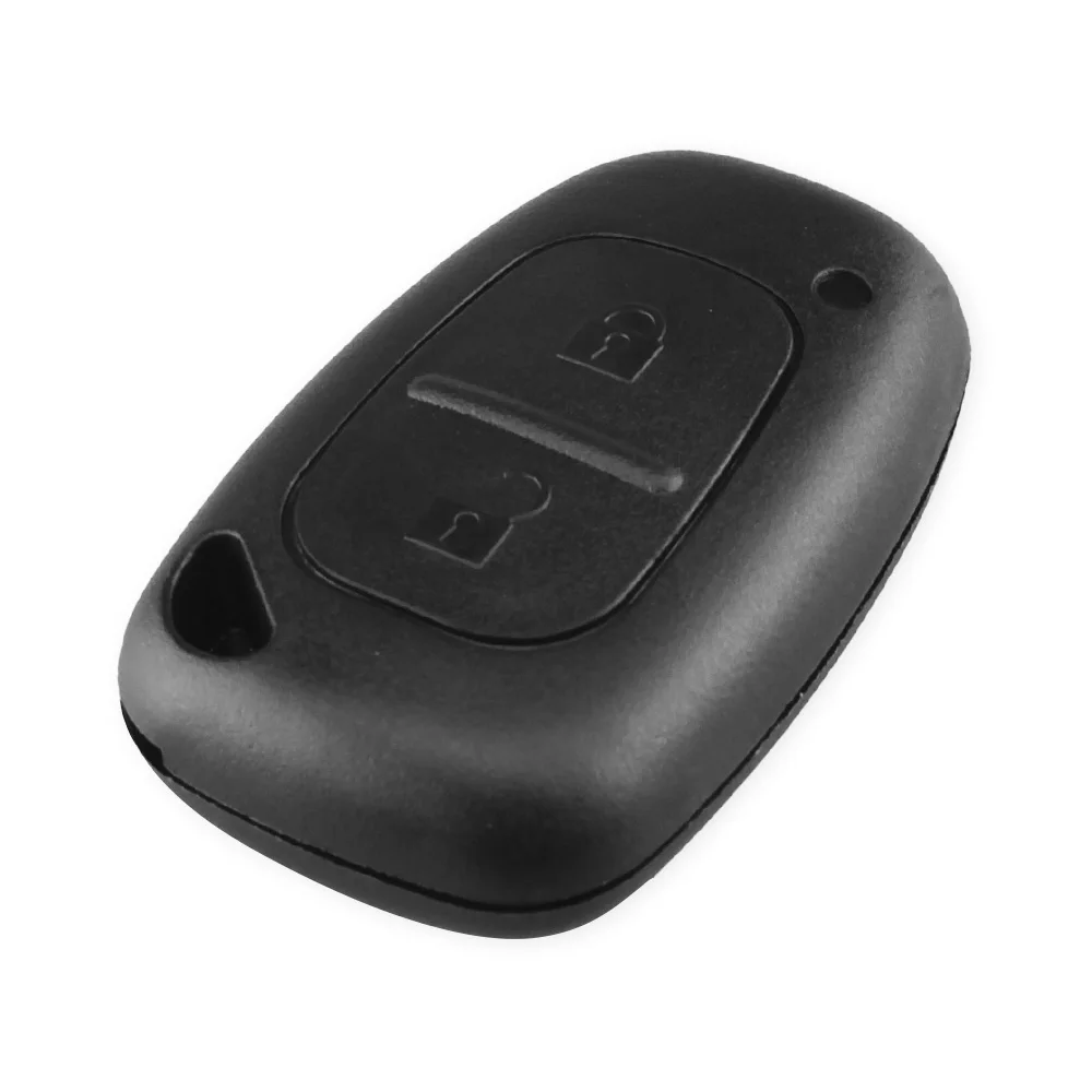 Carcasa mando llave del coche 2 botones compatible con Vauxhall Opel Vivaro Renault Trafic negro - imagen 5